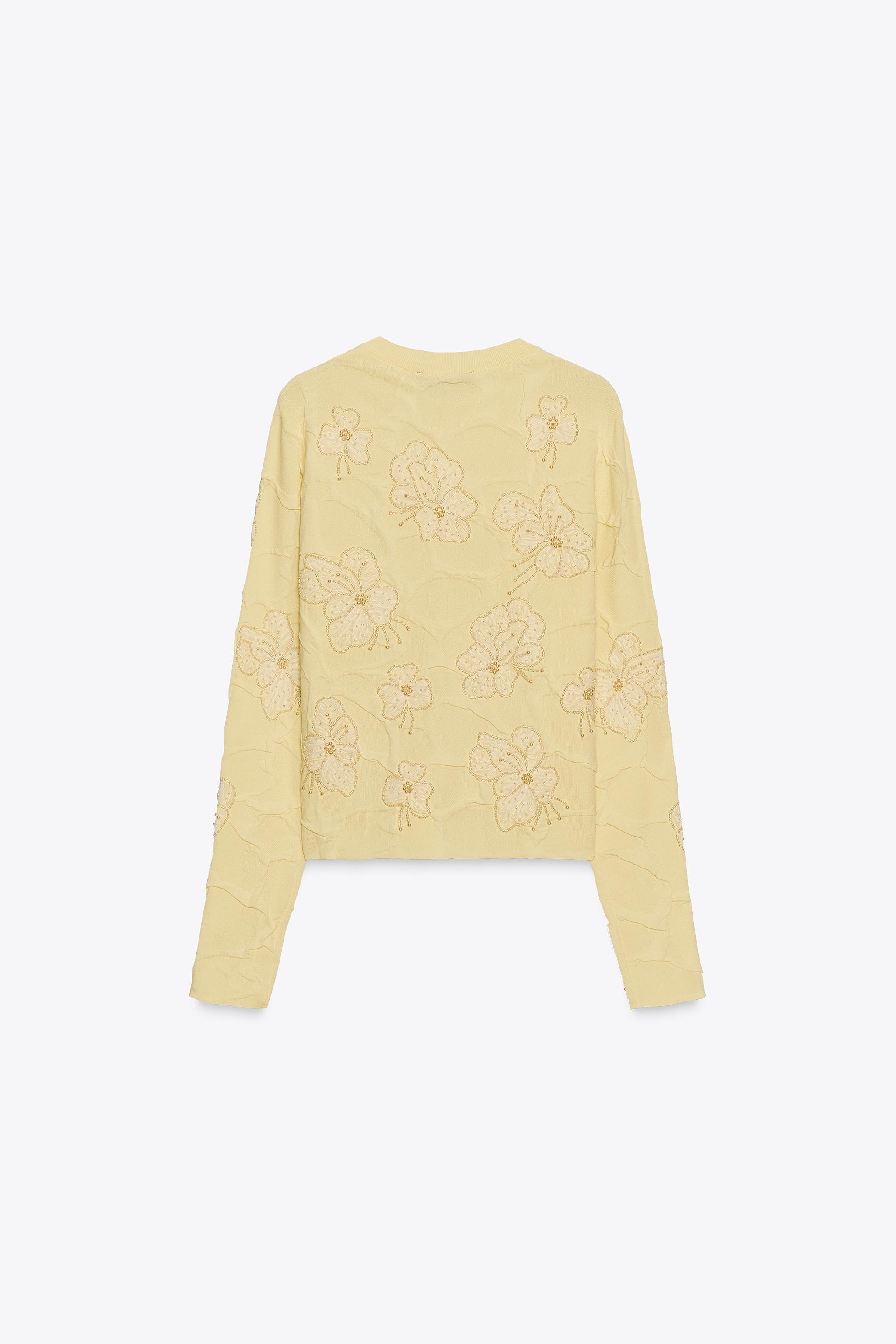 BEADED KNIT CARDIGAN