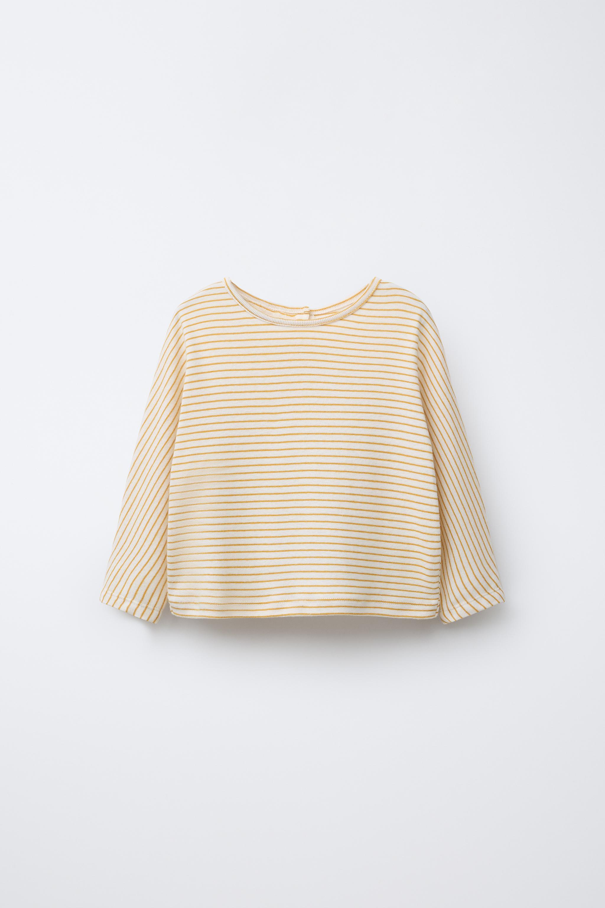 WOVEN STRIPE T-SHIRT
