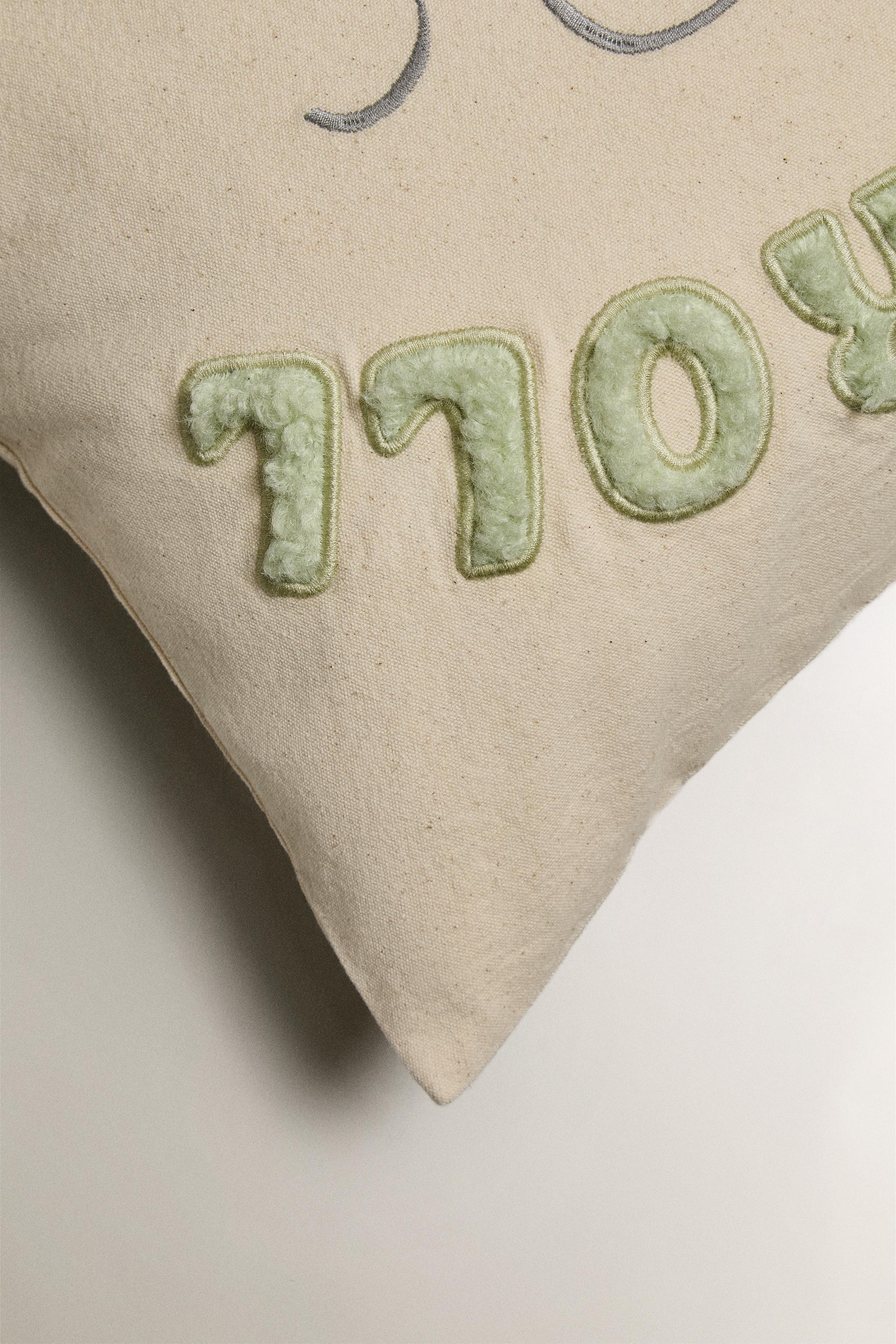 CHILDREN'S LET'S ROLL COTTON THROW PILLOW COVER