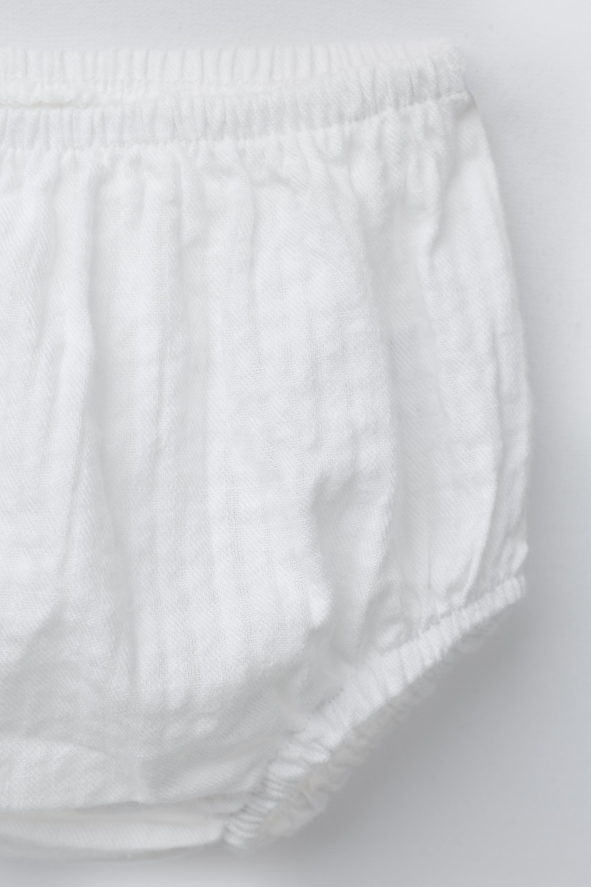 RUSTIC EMBROIDERED FLORAL DRESS AND PANTIES