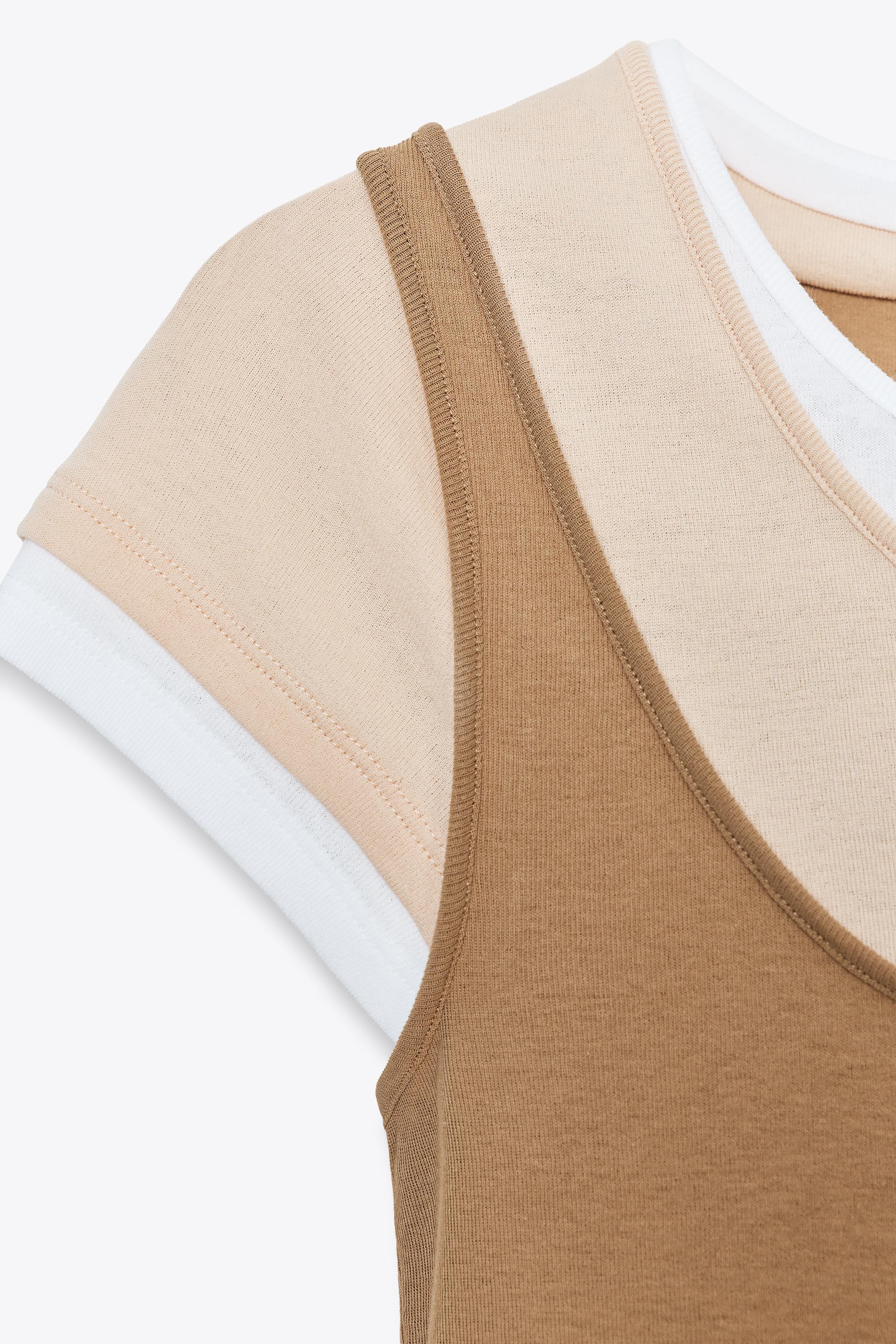 CONTRAST OVERLAY T-SHIRT