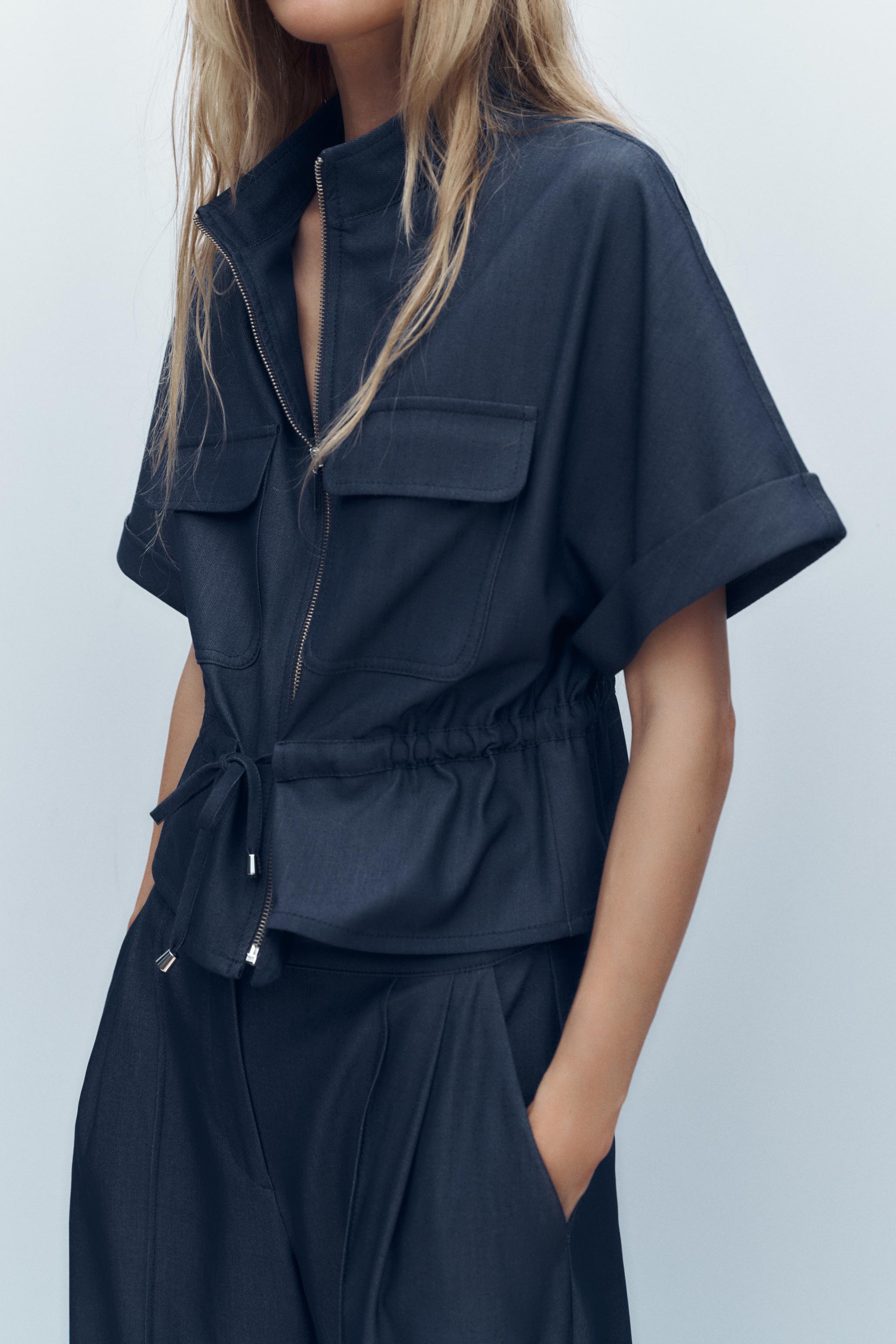 DRAWSTRING SAFARI SHIRT