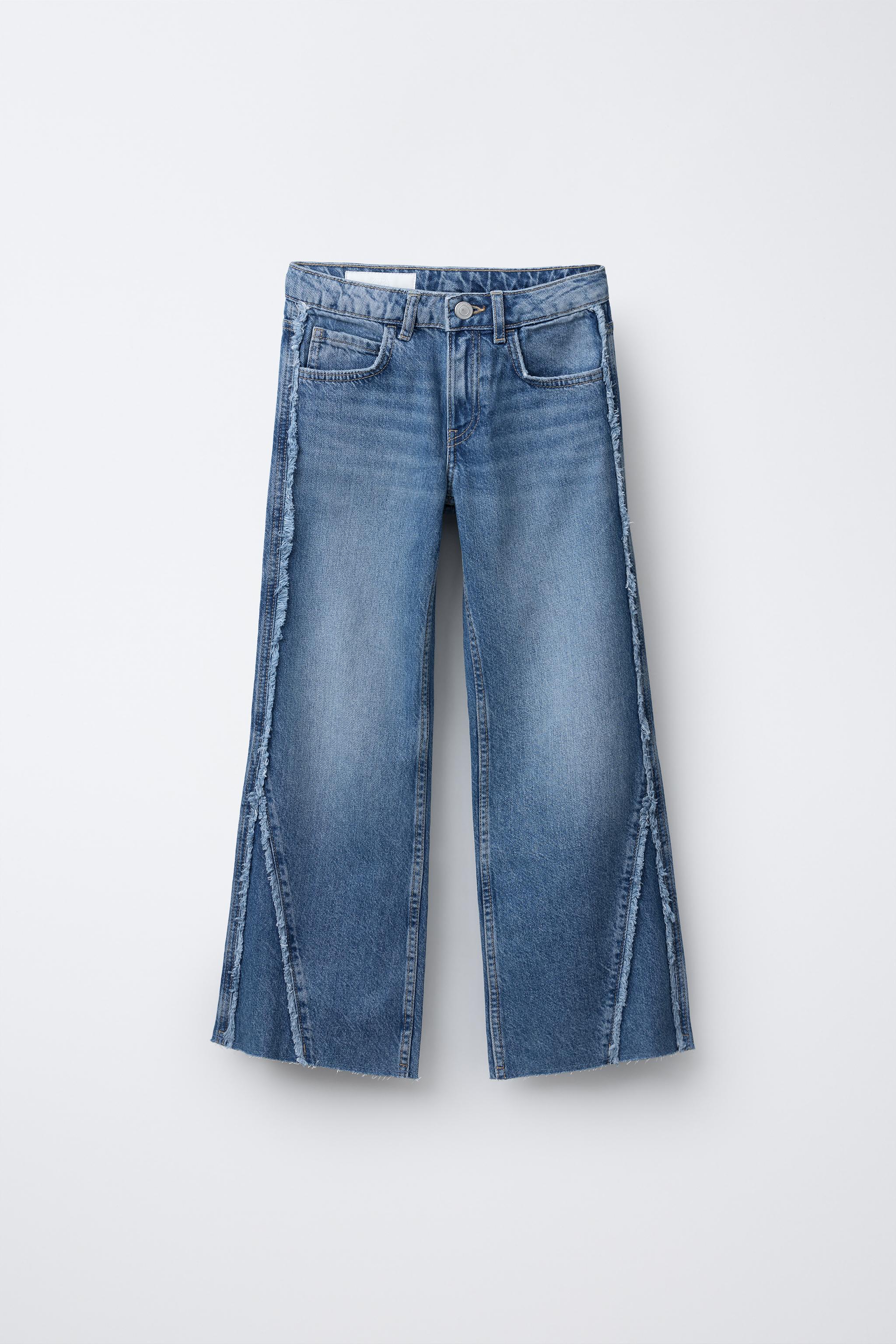 FRAYED BOOTCUT JEANS