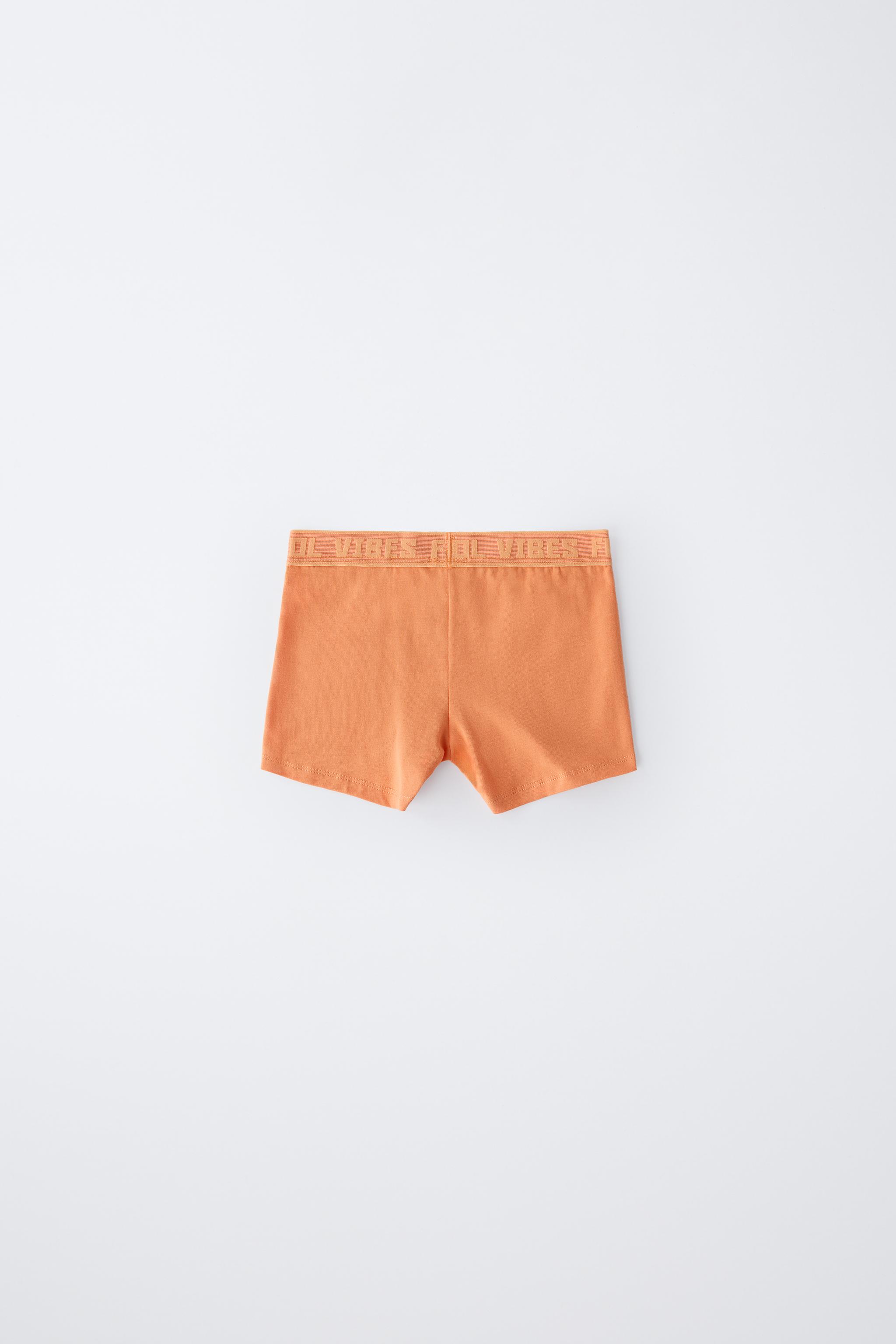 AGES 6-14 / FIVE-PACK OF TEXT BOXERS