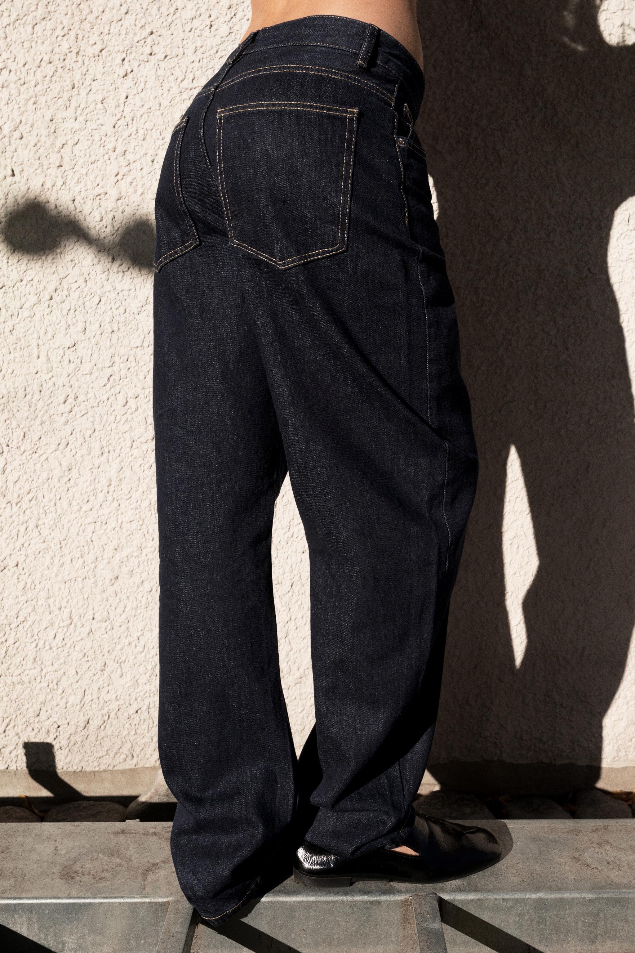 HIGH WAIST BARREL TRF JEANS