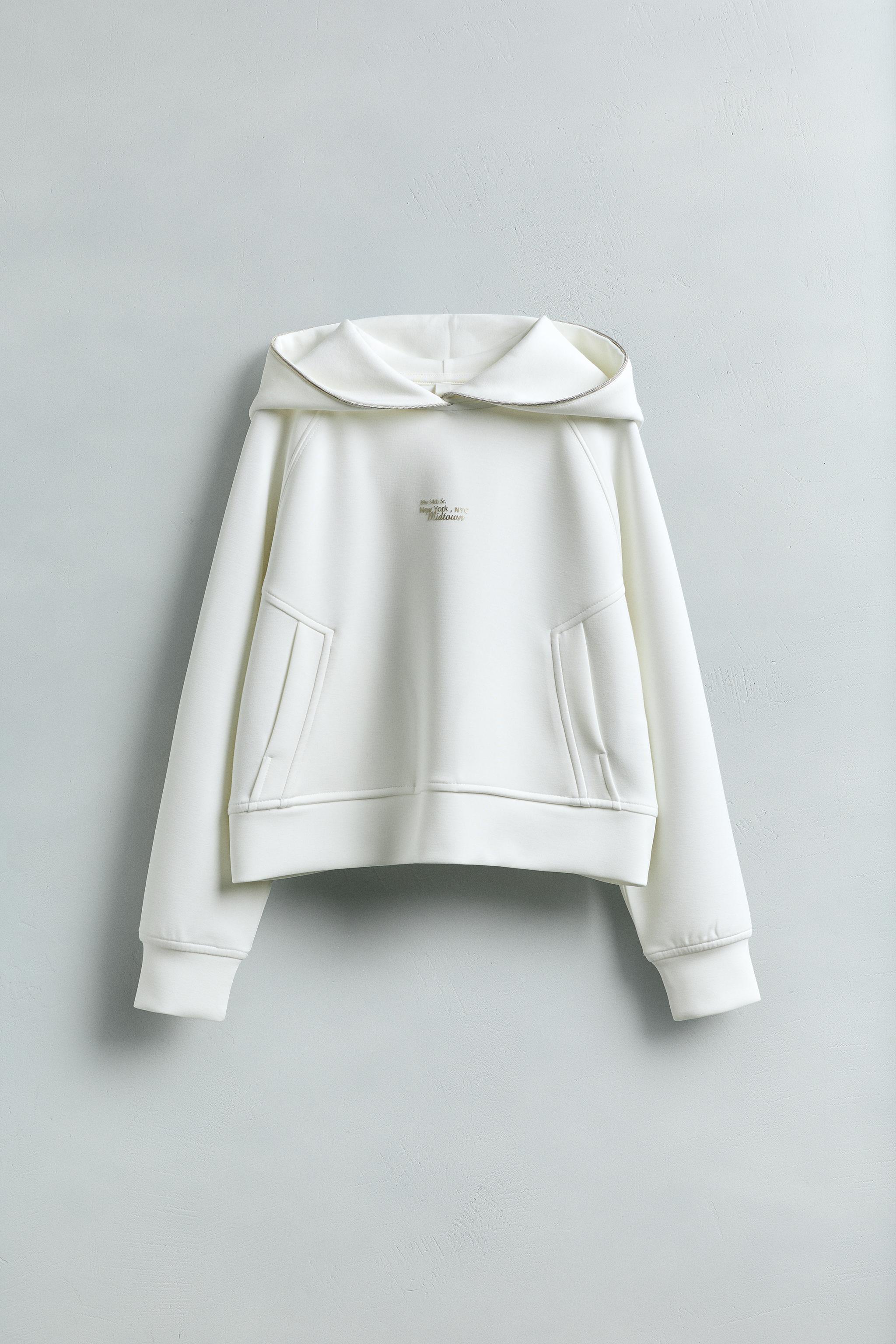 SWEATSHIRT WITH MODAL TEXT