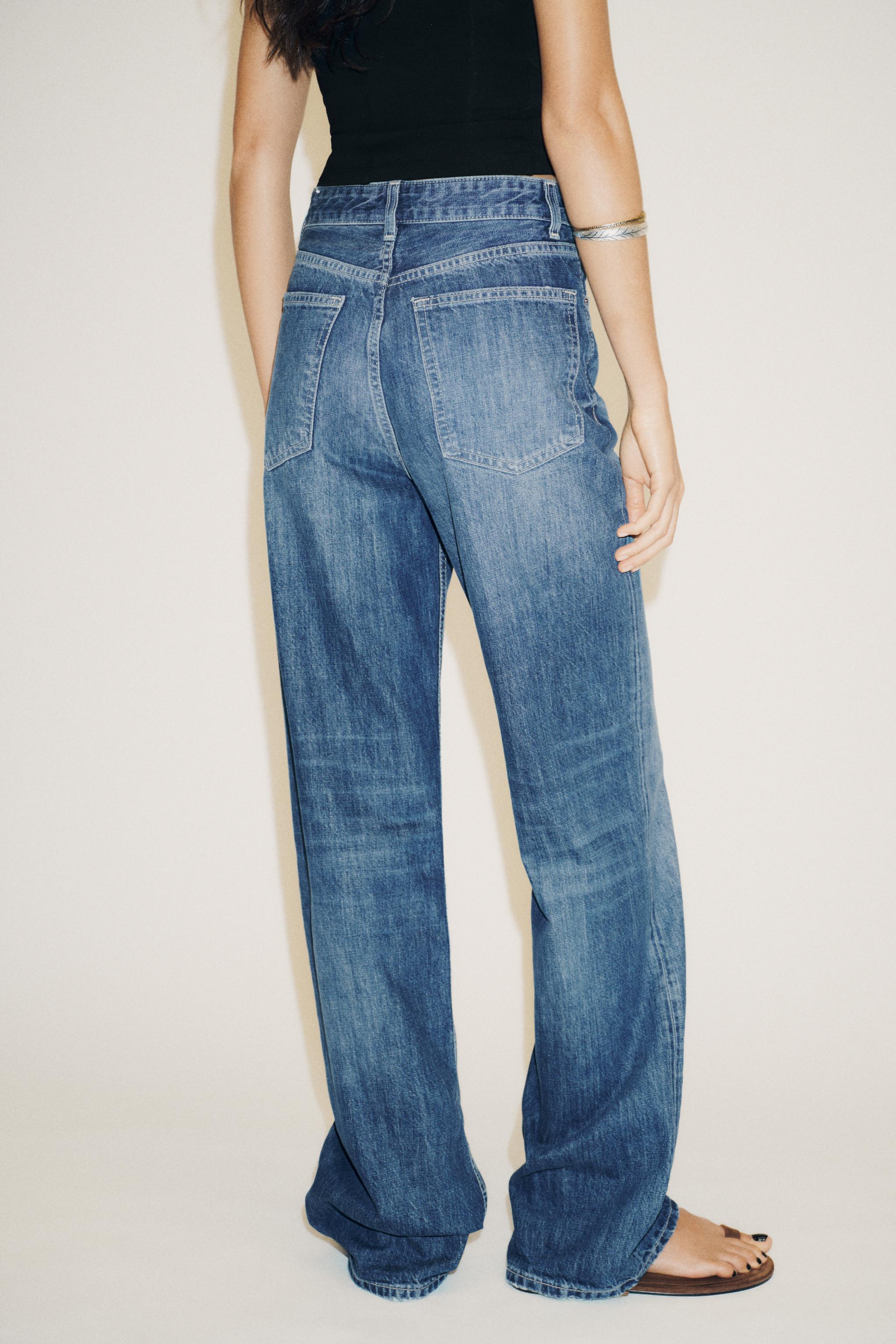 TRF HIGH WAIST WIDE LEG FULL LENGTH JEANS
