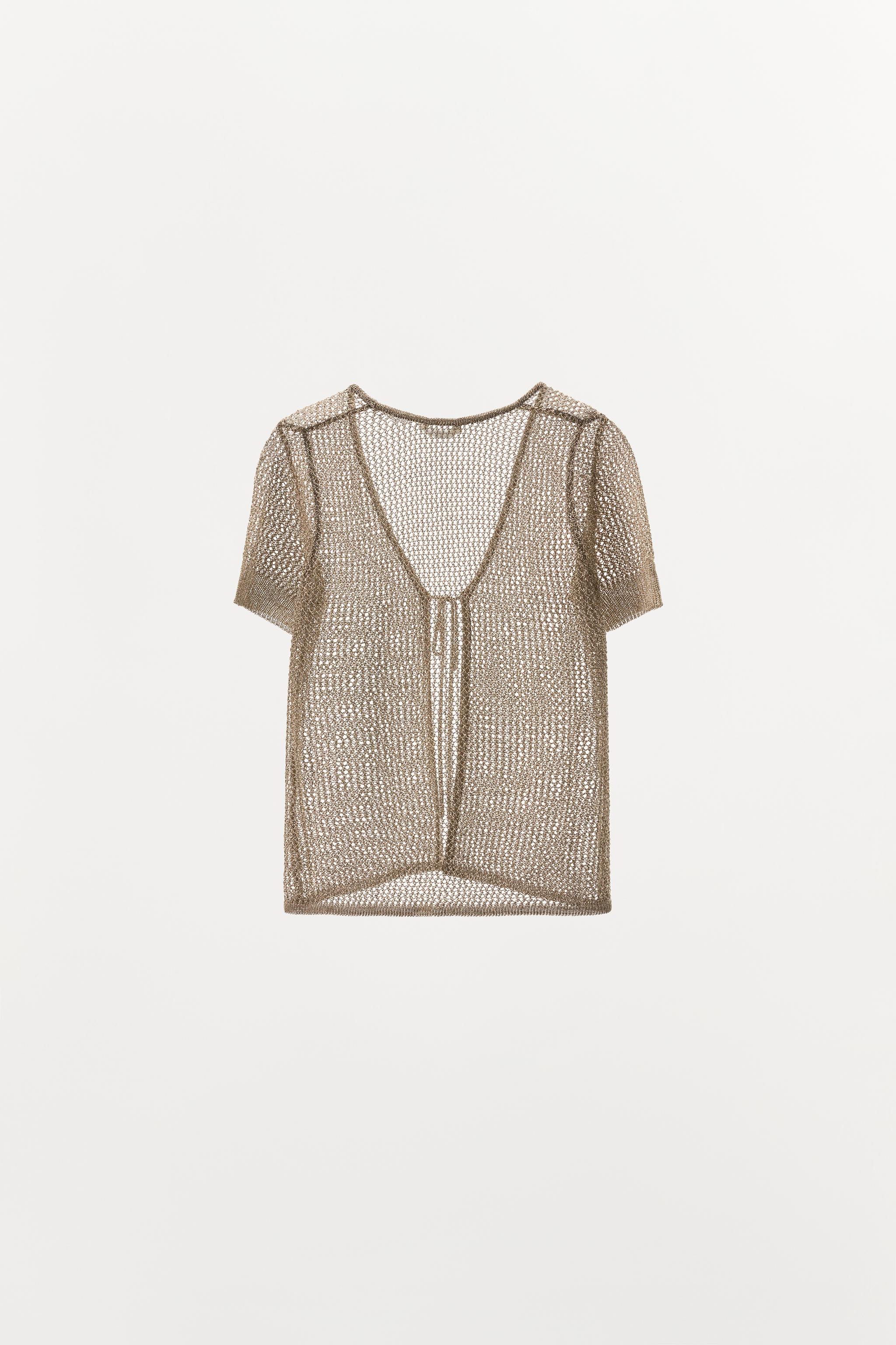 METALLIC THREAD MESH JACKET