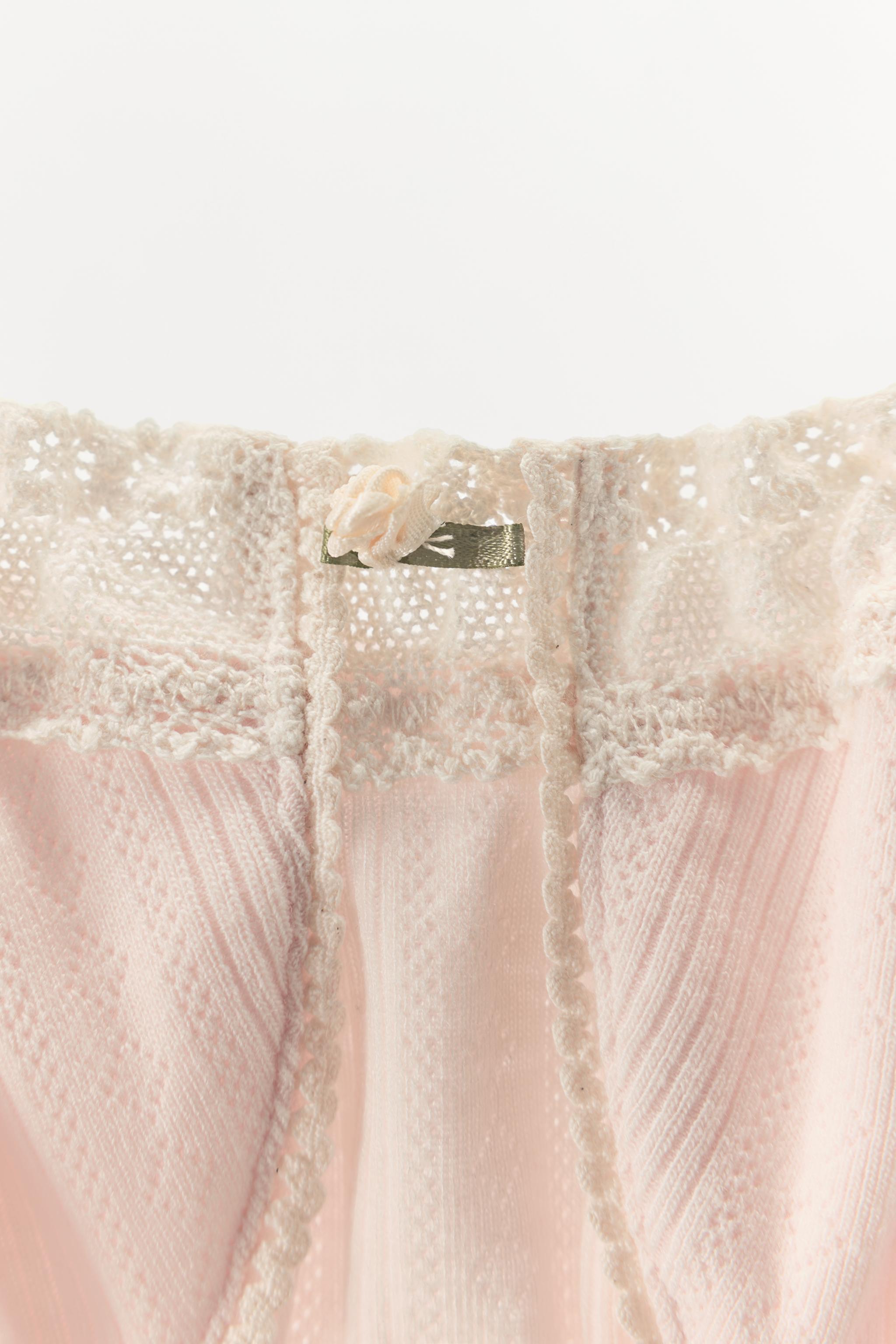 FLOWER POINTELLE BRALETTE