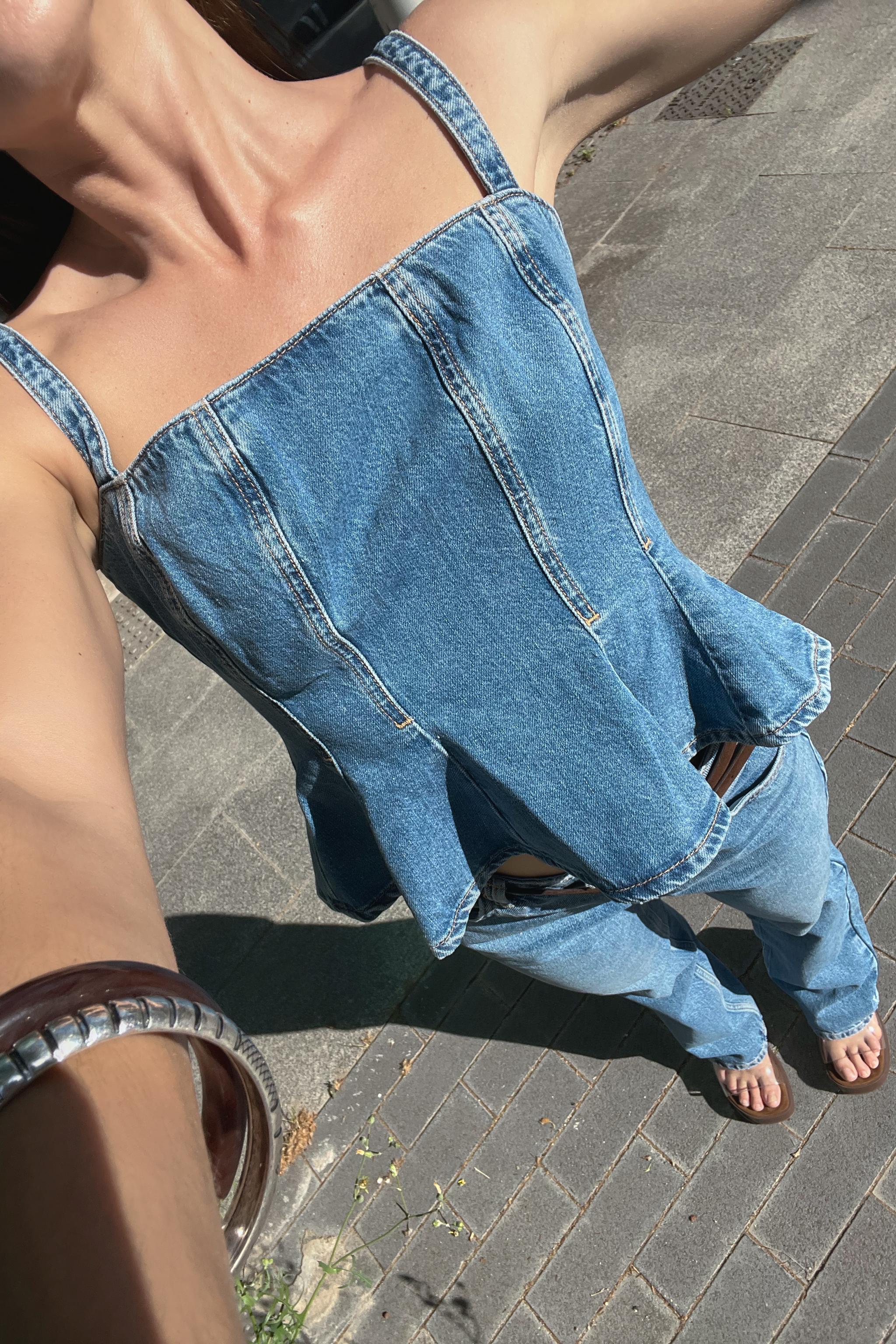 Z1975 90'S HIGH-WAISTED STRAIGHT BELTED JEANS