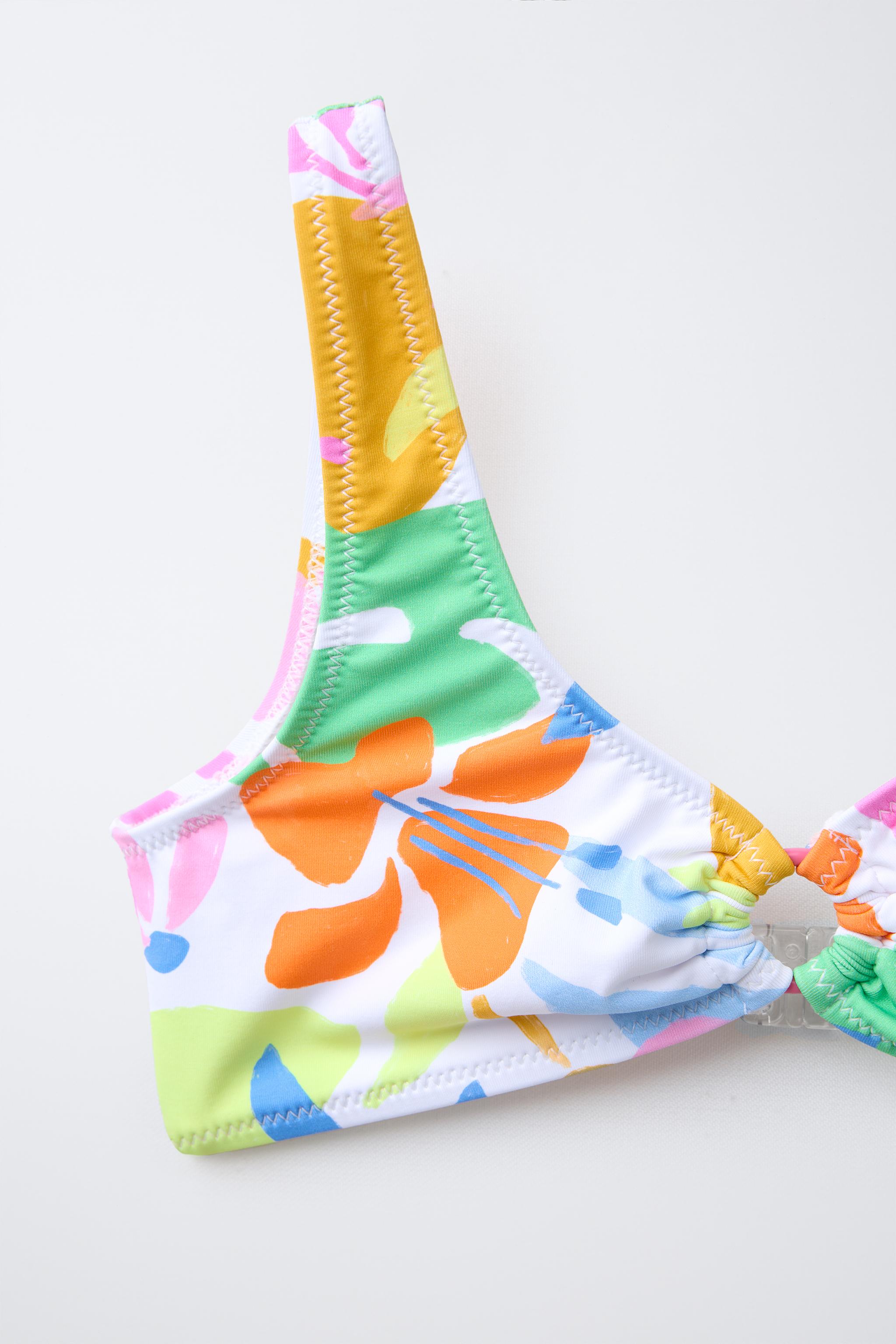 6-14 YEARS/ TROPICAL PRINT BIKINI