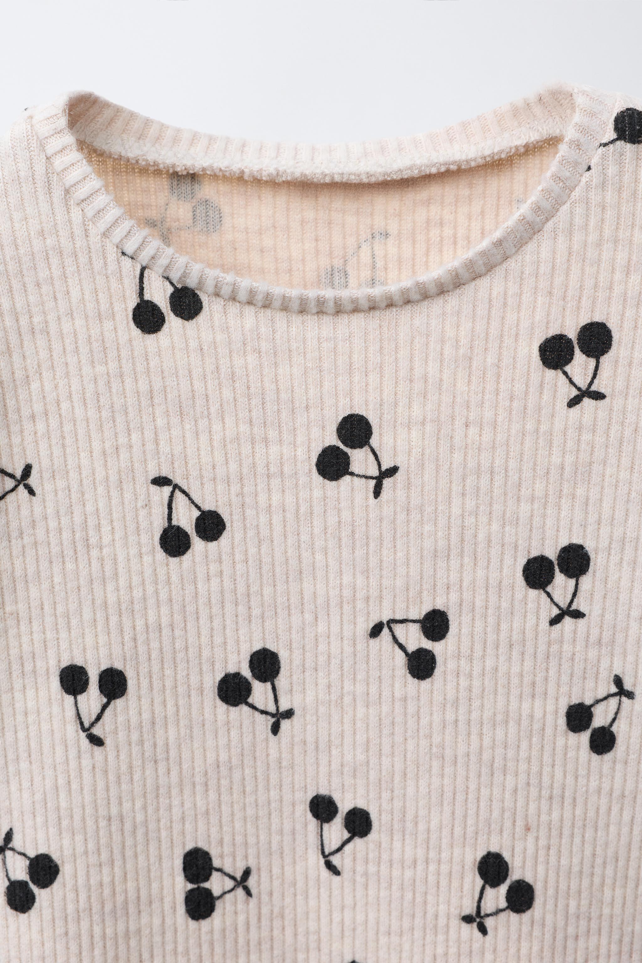 SOFT PRINTED RUFFLE T-SHIRT