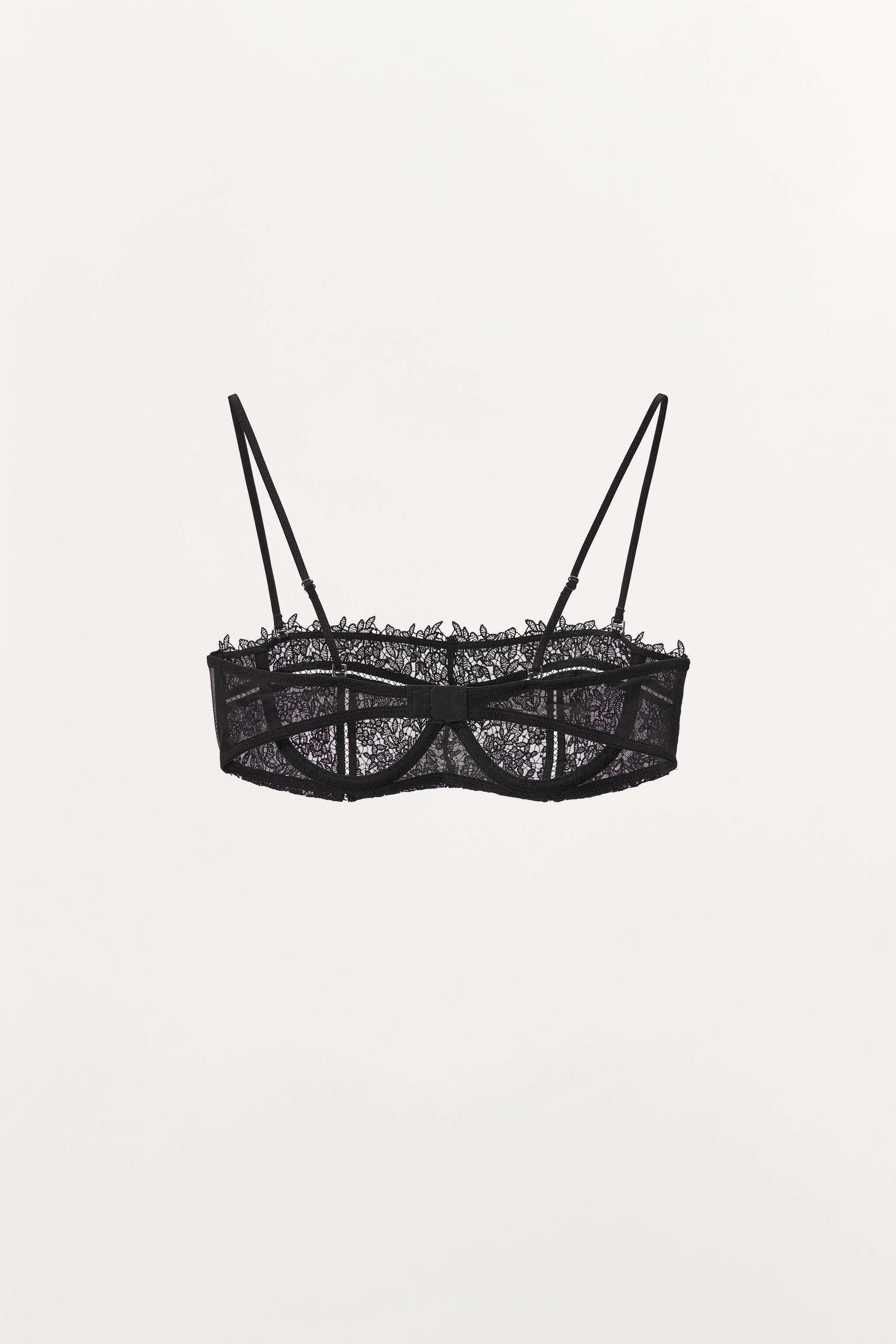 UNDERWIRE MESH LACE BRA