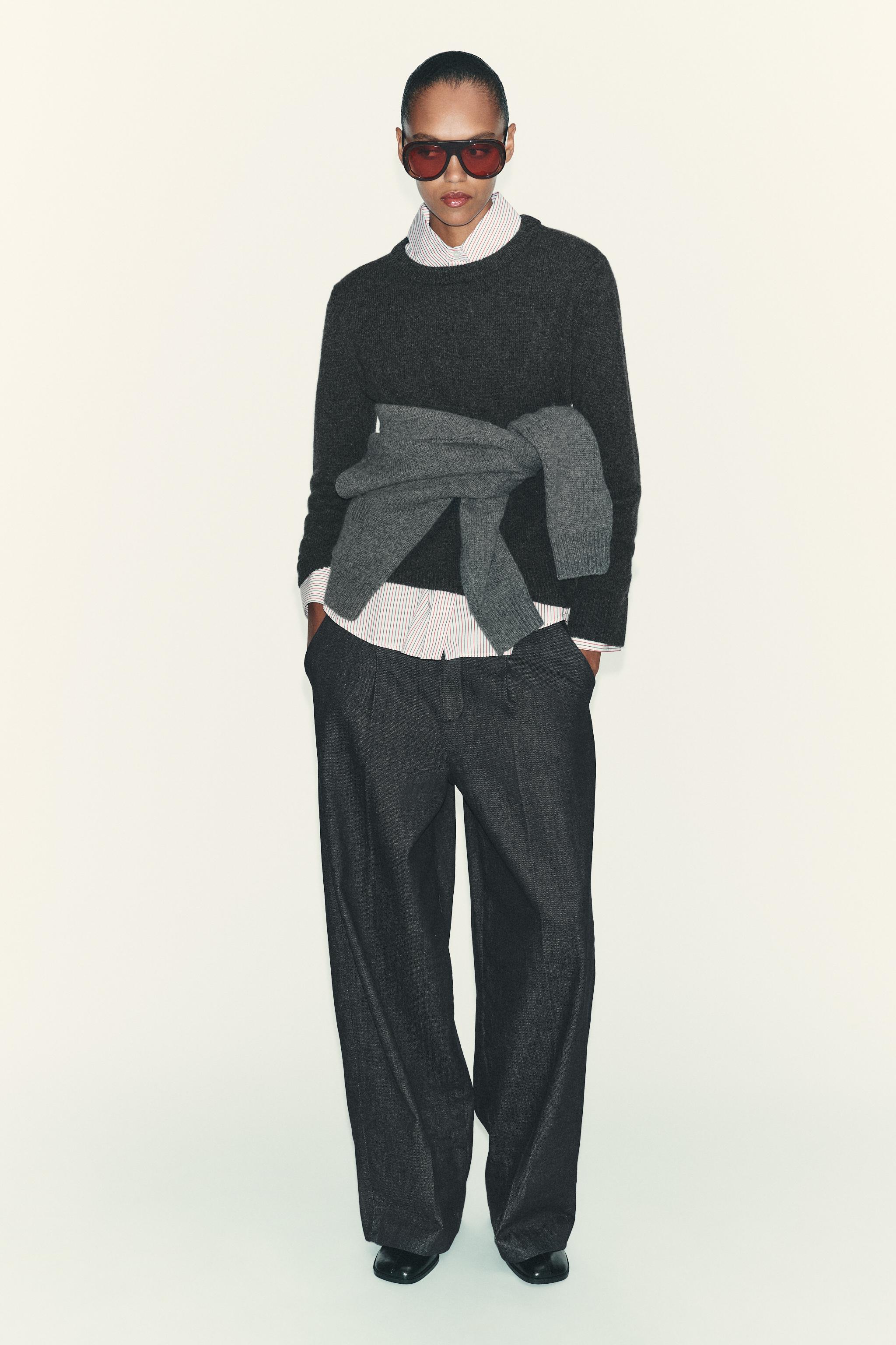 BASIC CASHMERE AND WOOL SWEATER