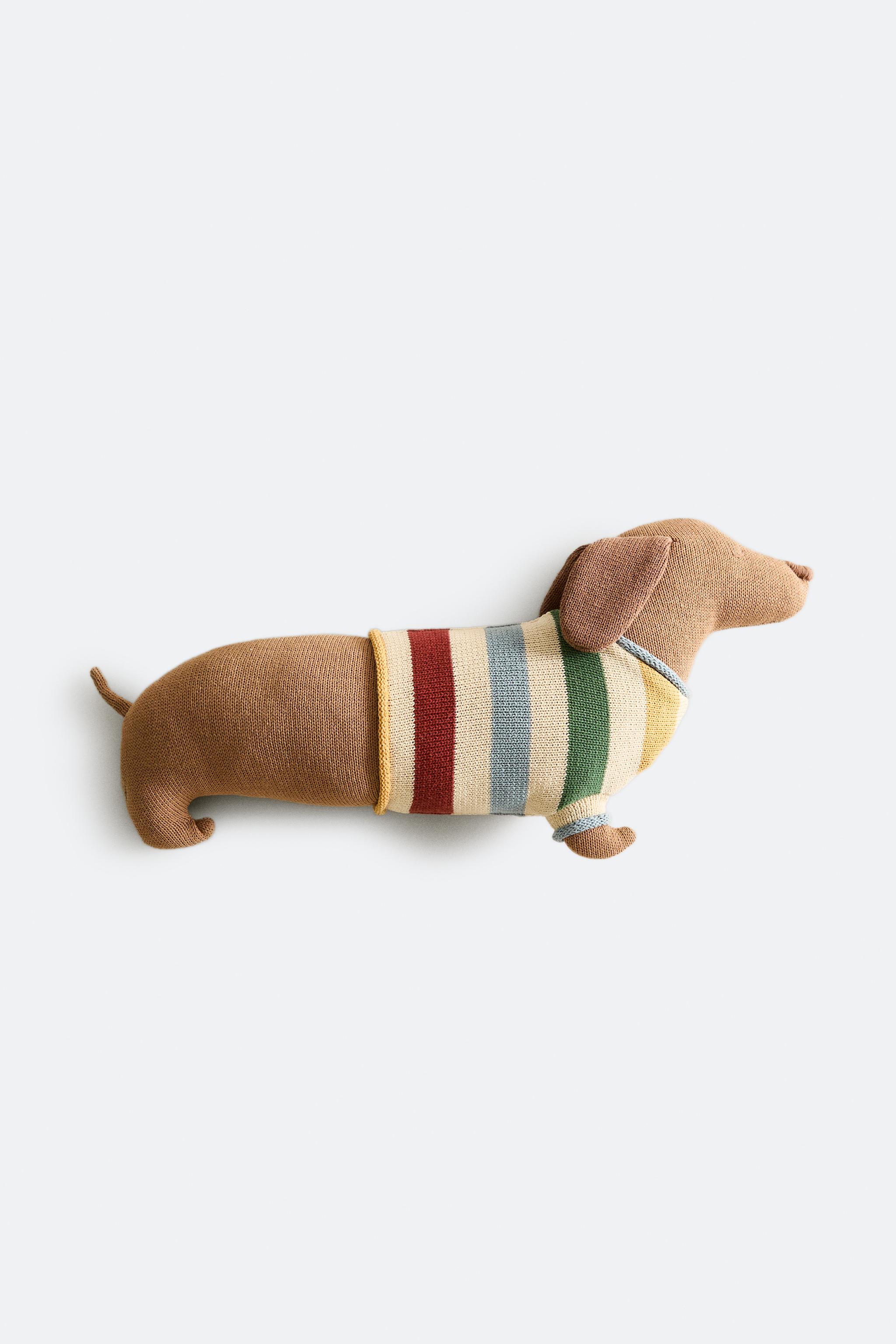 CHILDREN'S DOG KNIT CUSHION