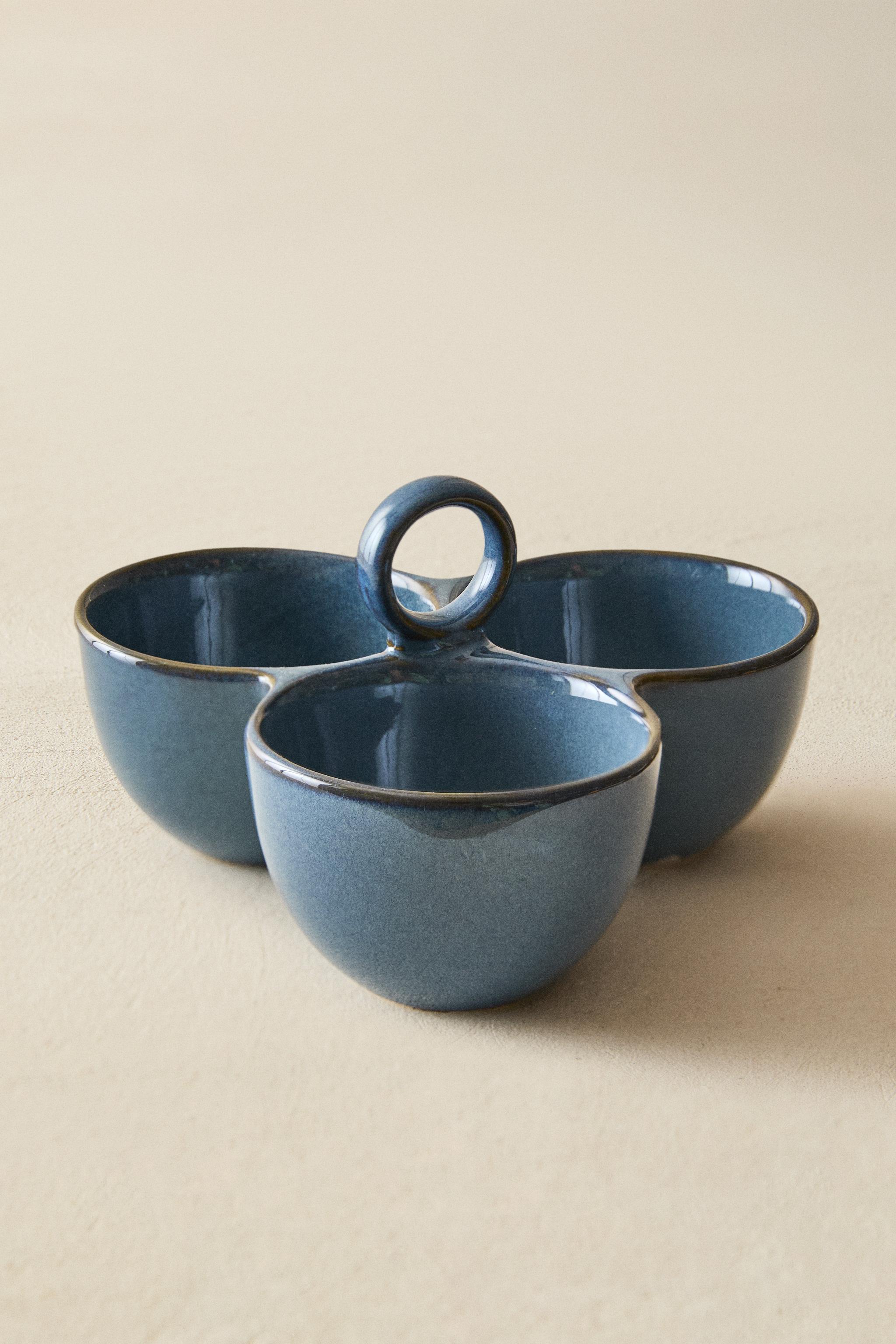 TRIPLE APPETIZER BOWL