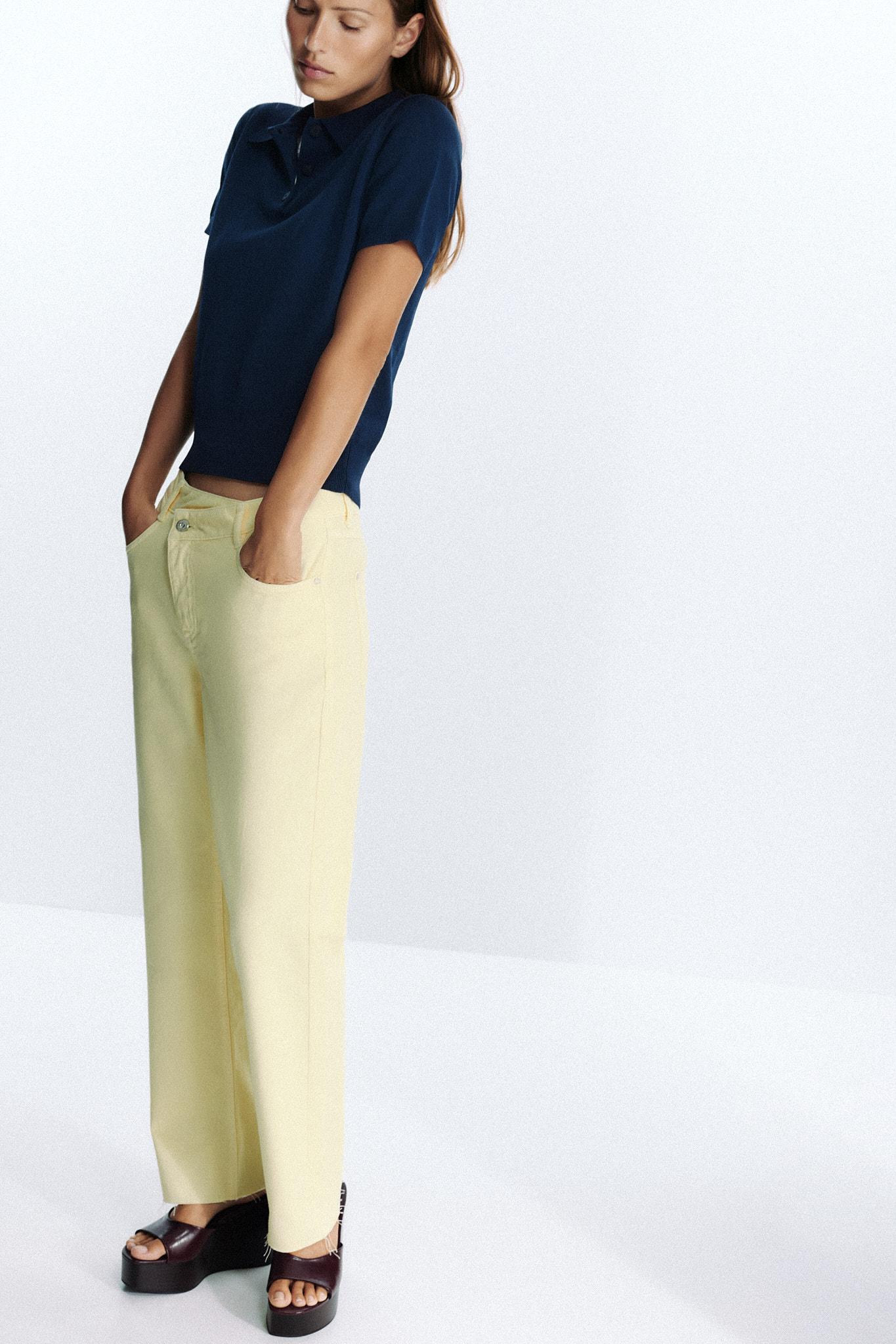 Z.09 STRAIGHT ANKLE HIGH WAIST CROSSOVER WAIST JEANS