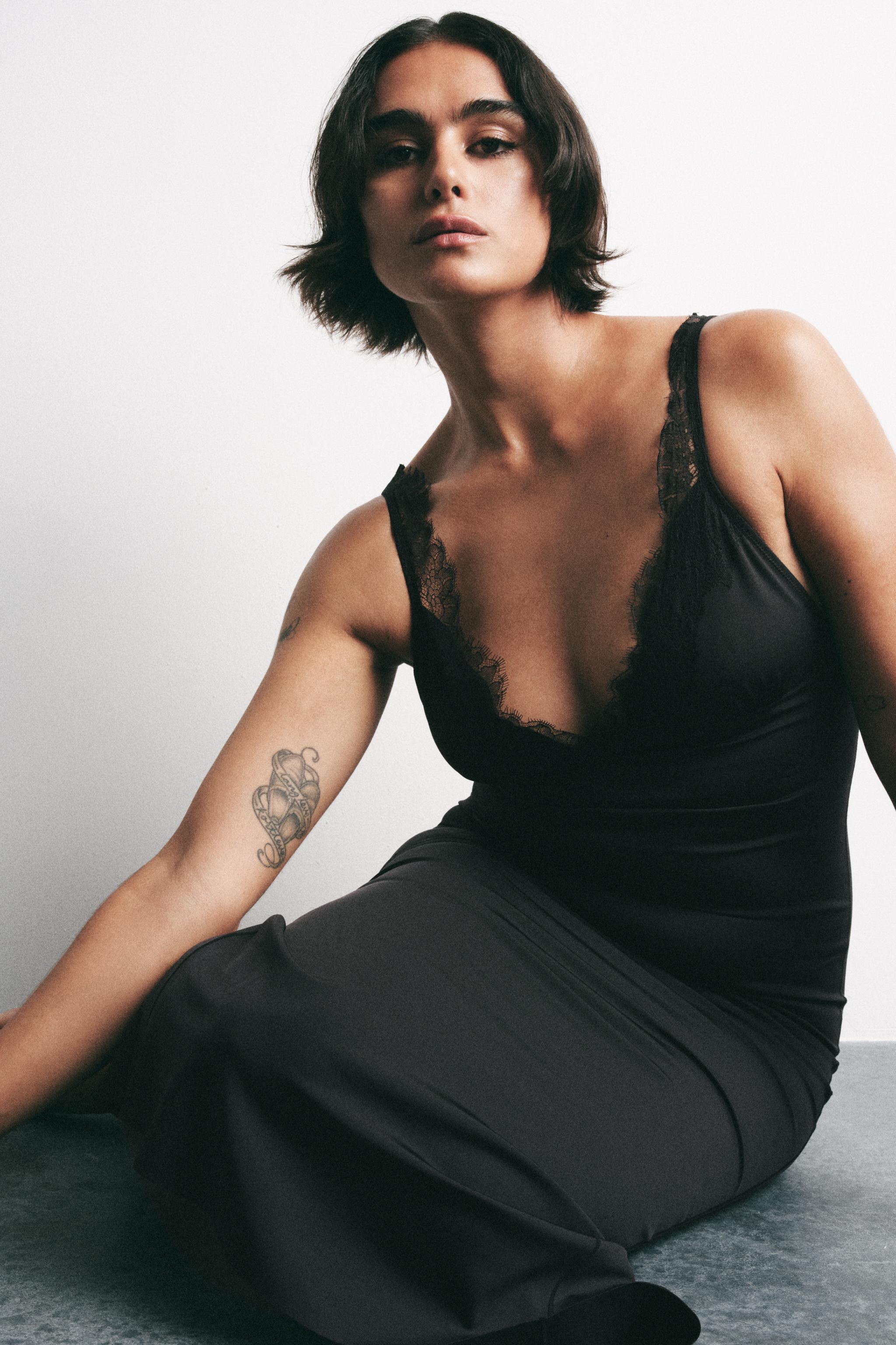 COMBINATION LACE DRESS