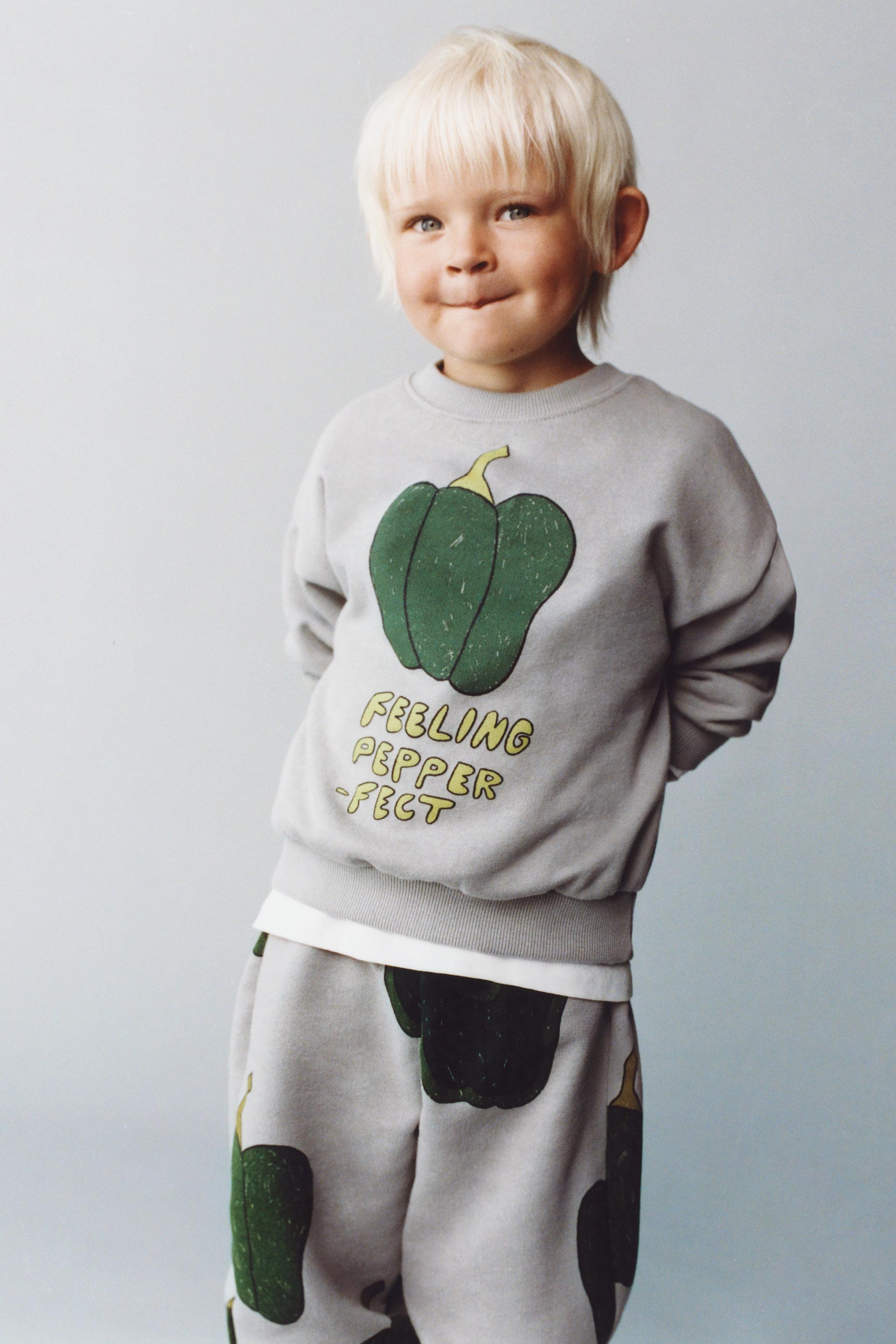 PRINTED JOGGING SWEATSHIRT AND JOGGER SET