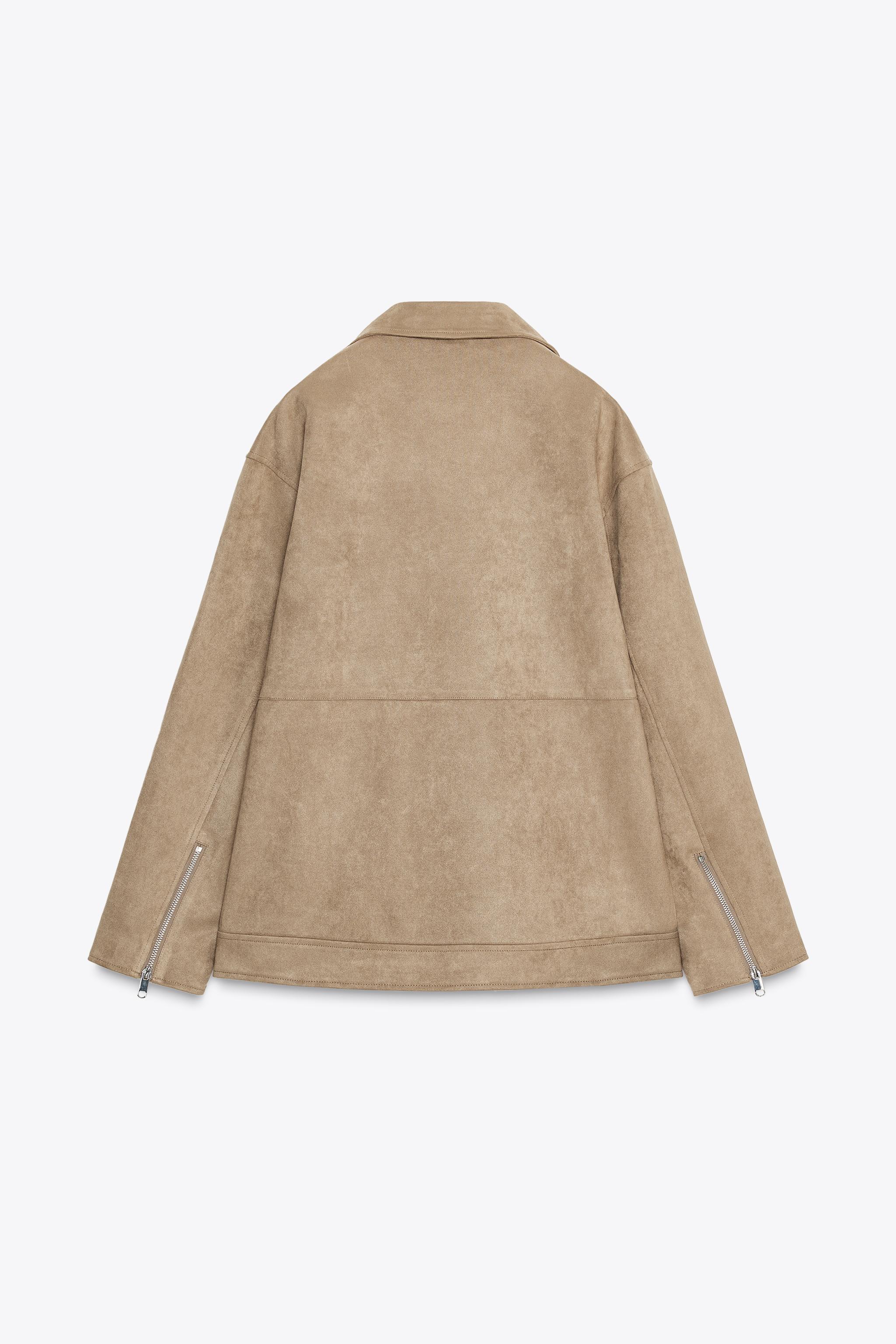 FAUX SUEDE BIKER JACKET