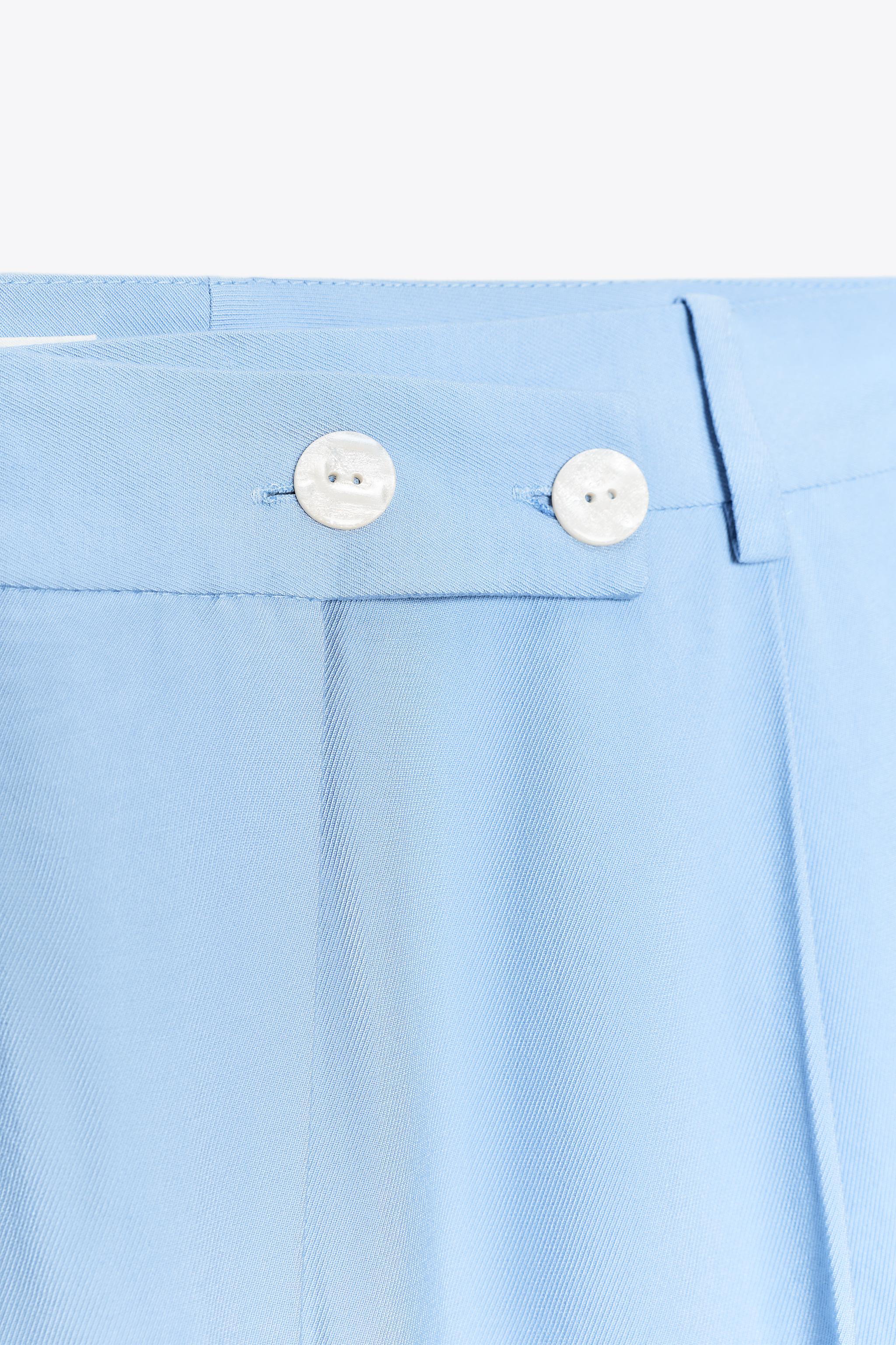 PLEATED WIDE LEG PANTS