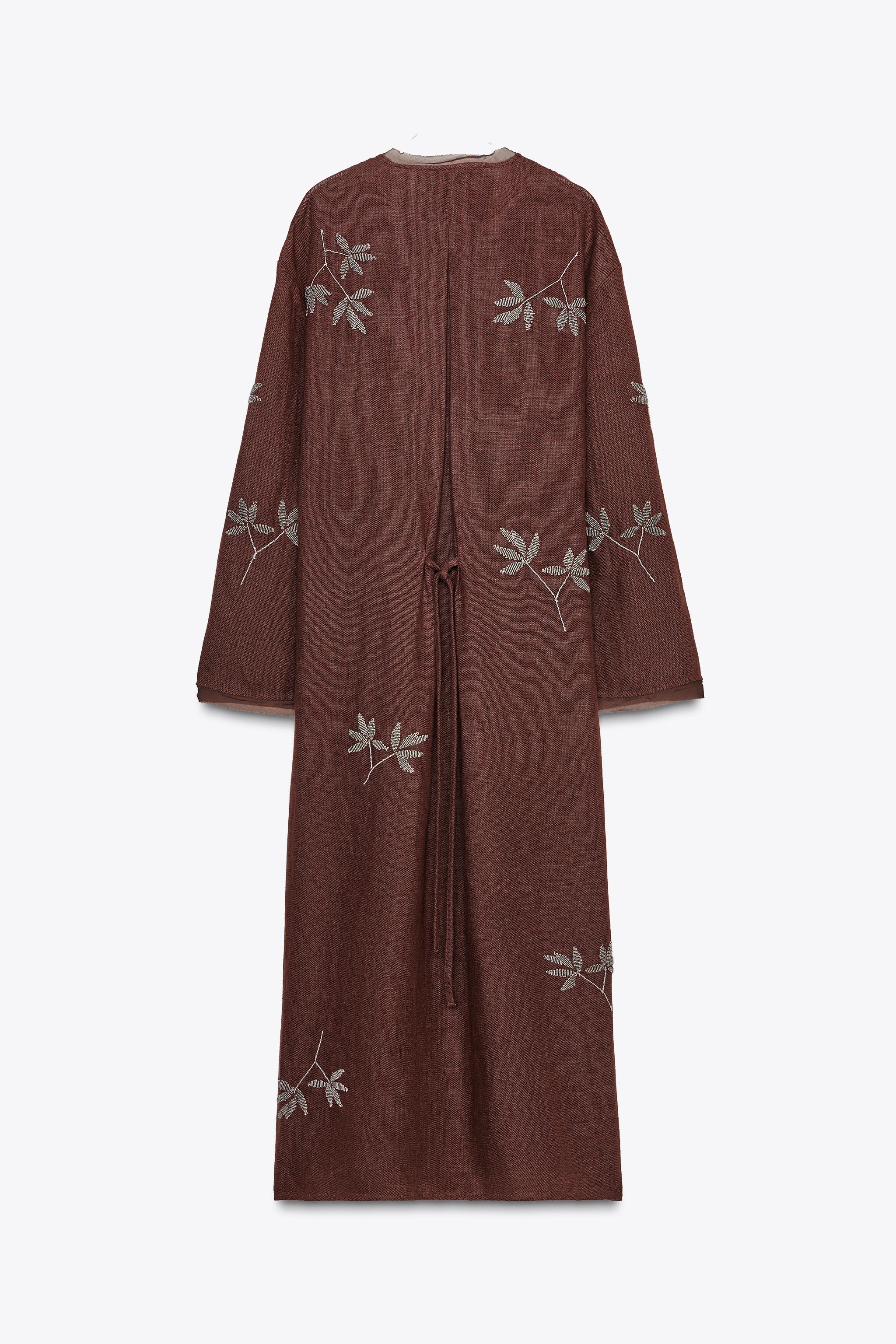 EMBROIDERED LINEN KIMONO ZW COLLECTION