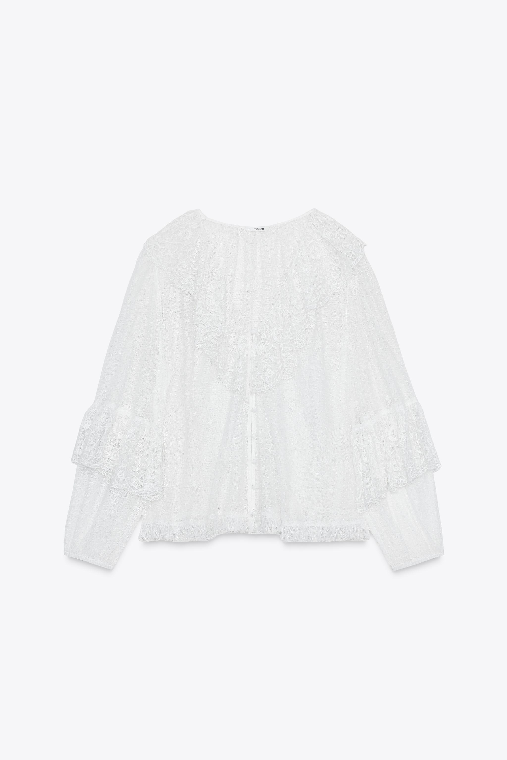 SEMI-SHEER ROMANTIC BLOUSE