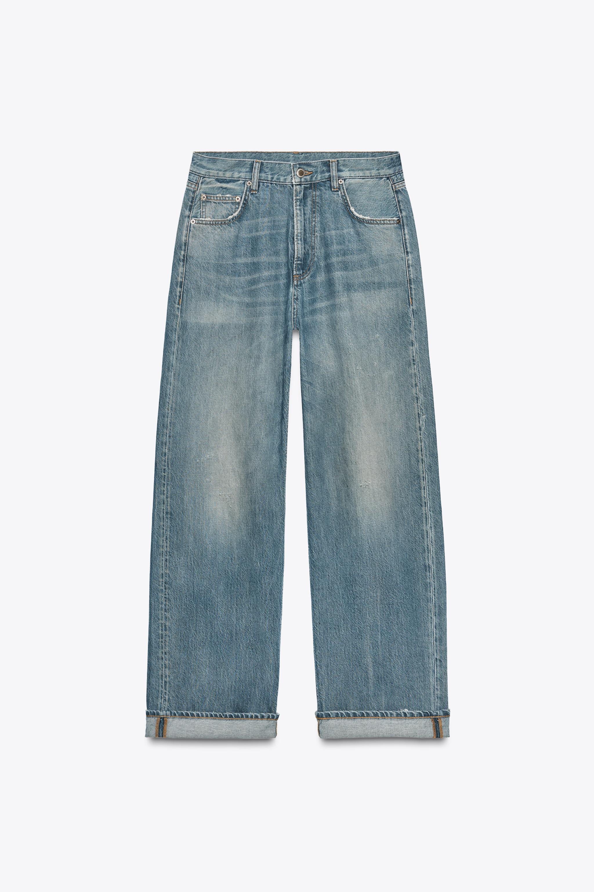 ZW COLLECTION MID-RISE BAGGY JEANS