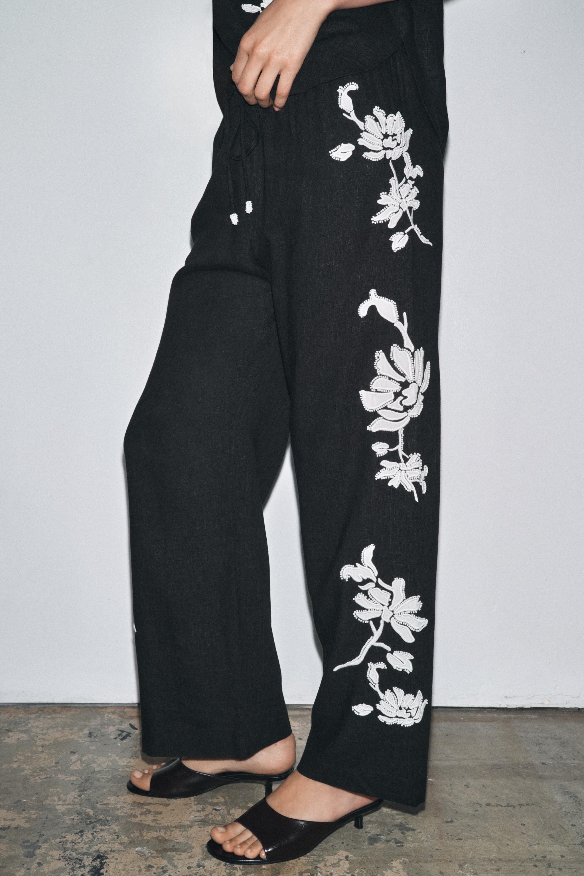 BEADED EMBROIDERED PANTS ZW COLLECTION