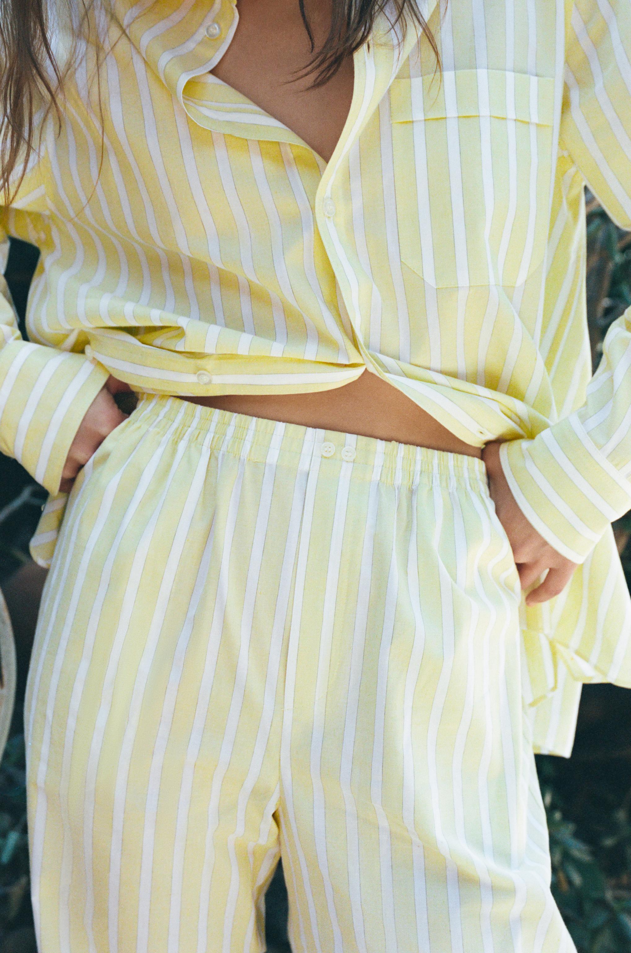 STRIPED PAJAMA PANTS