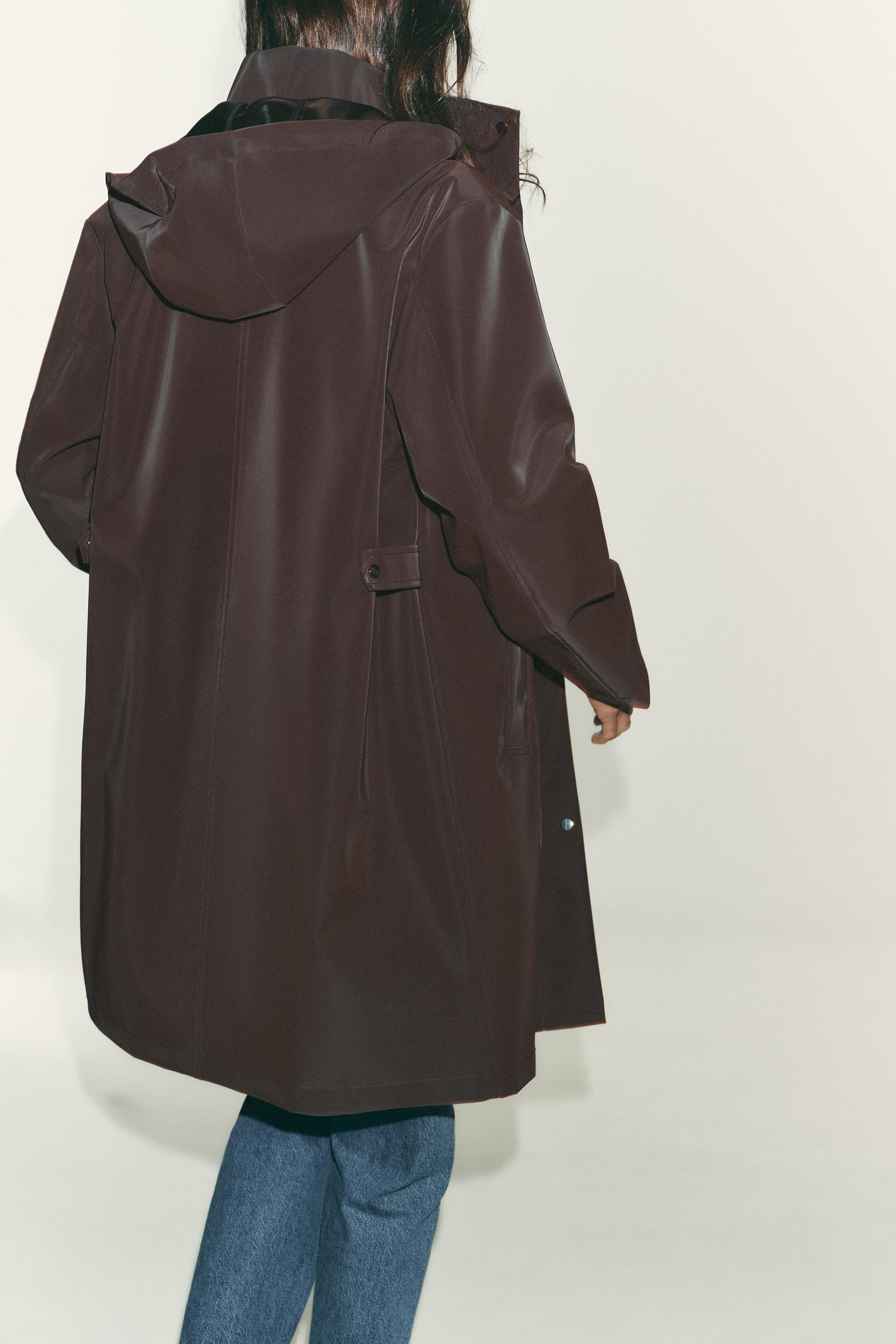 COATED HOODED WINDPROOF JACKET