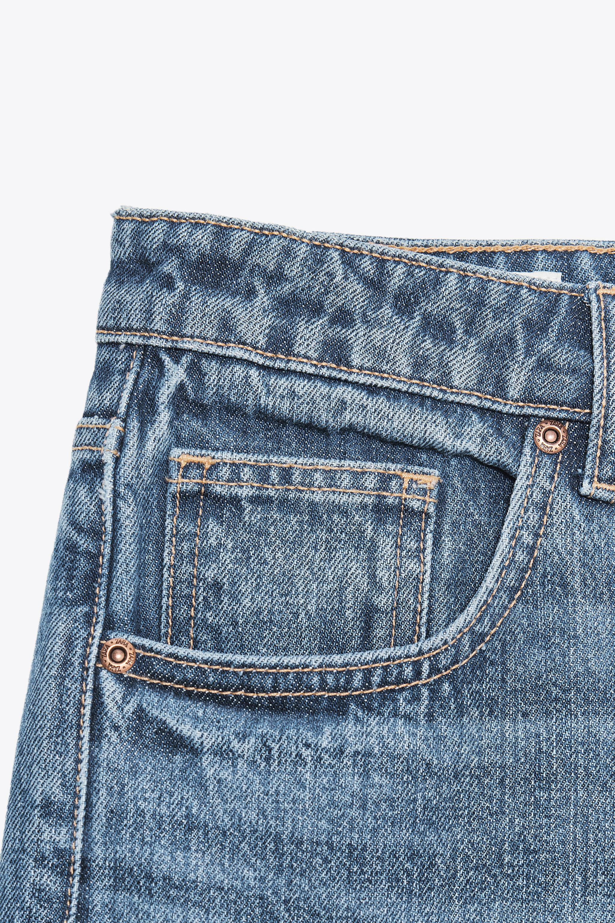 TRF MID-RISE WIDE LEG JEANS