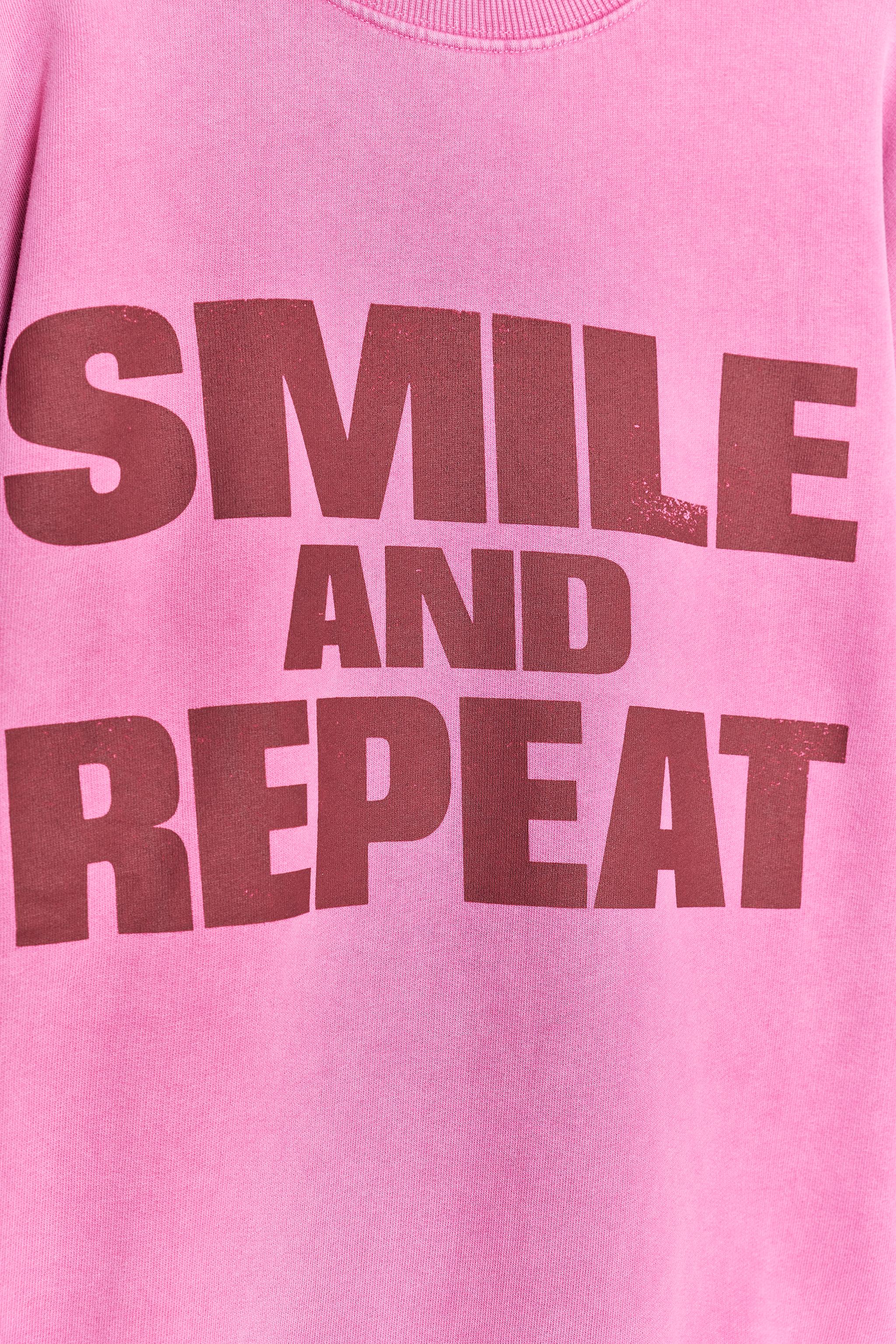 SMILEY® WASHED EFFECT SWEATSHIRT