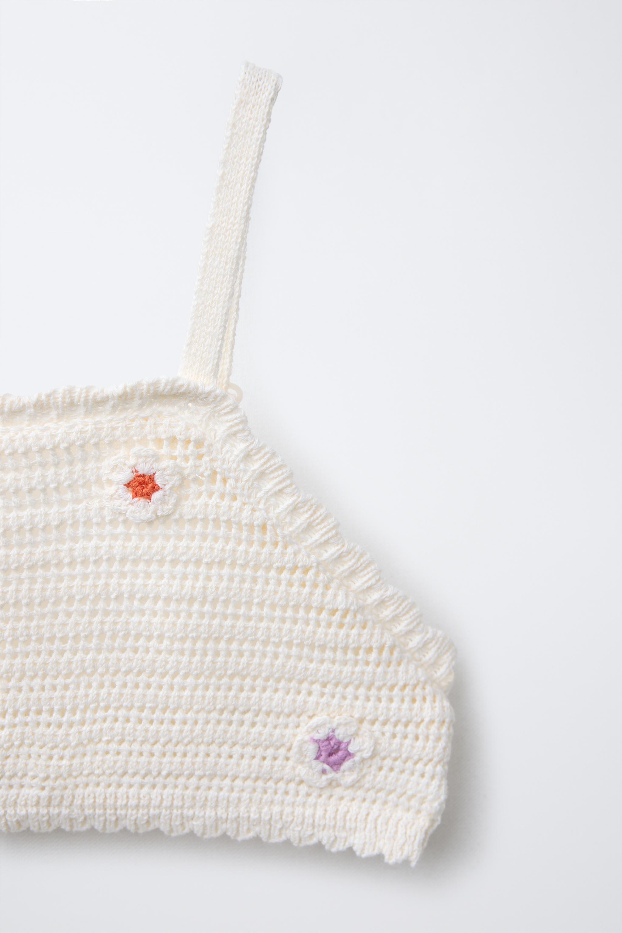 6-14 YEARS/ CROCHET FLOWER BIKINI