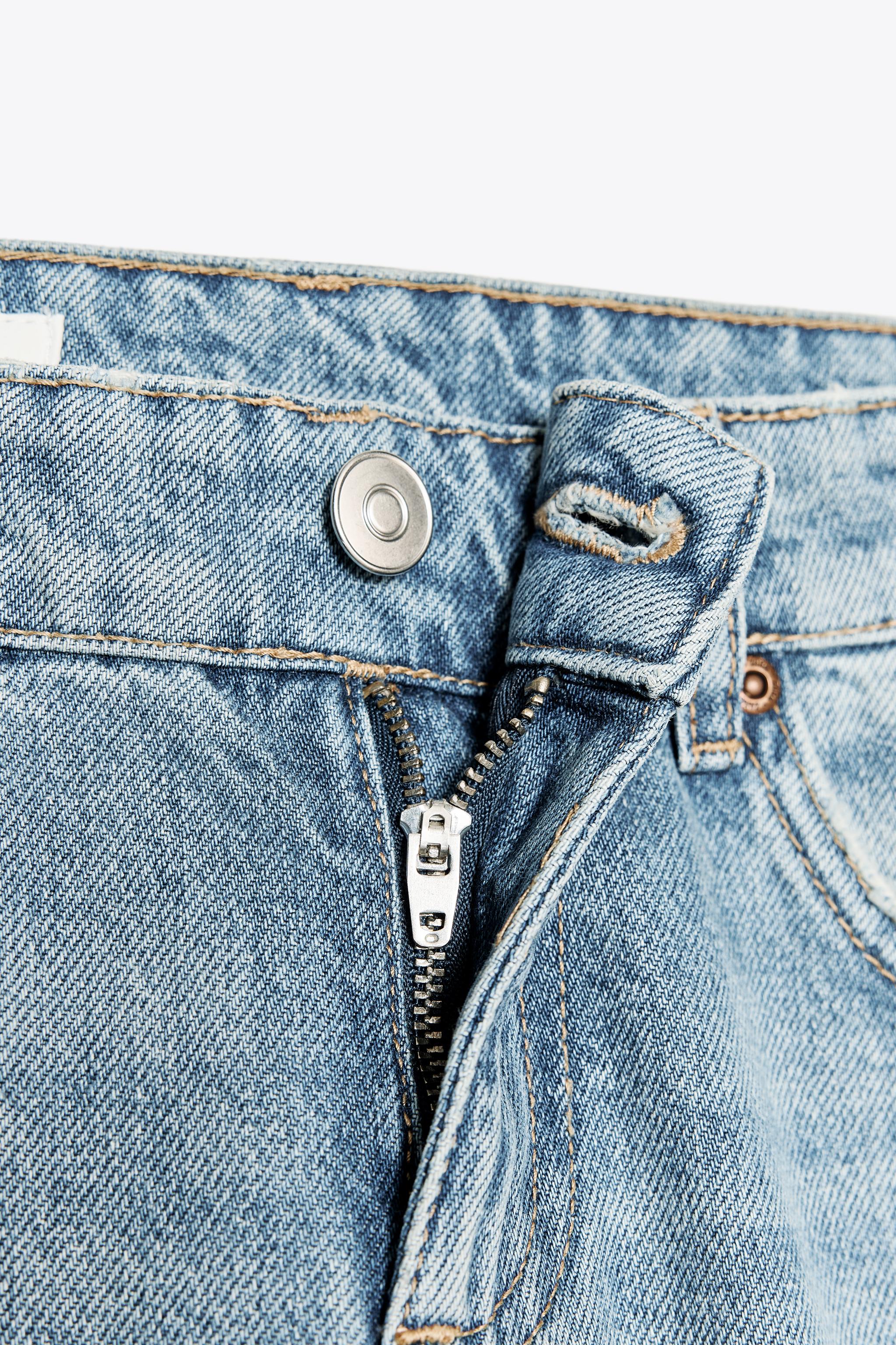 TRF WIDE LEG LOW RISE JEANS