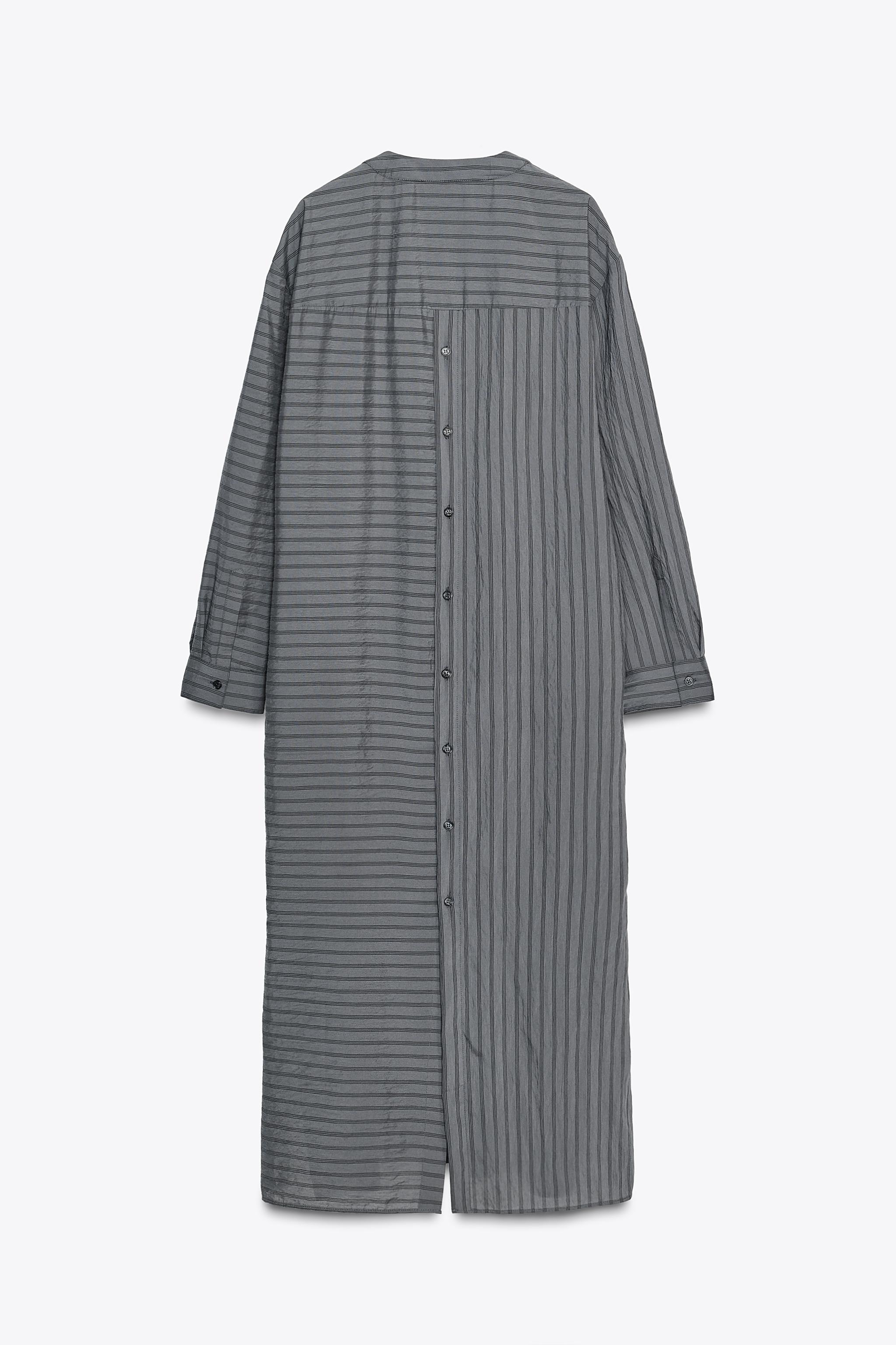 STRIPED SHIRT DRESS ZW COLLECTION