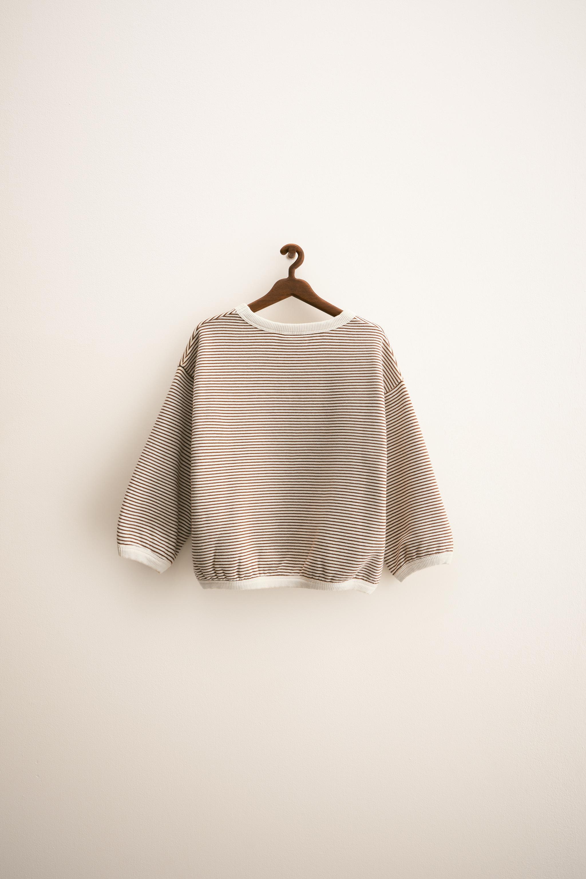 ZARA TIMELESS - FINE STRIPE SWEATSHIRT