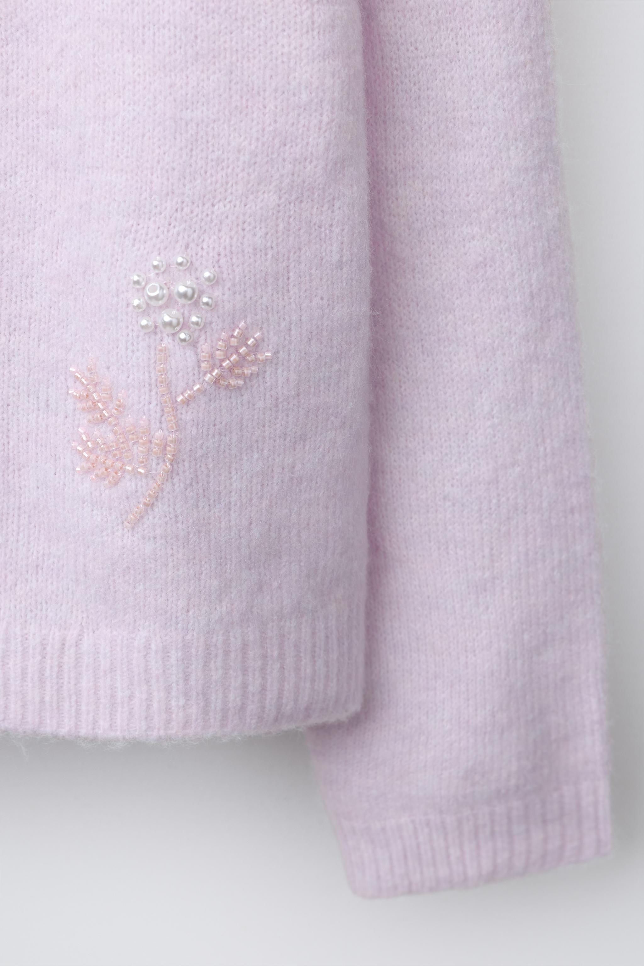 BEADED KNIT CARDIGAN