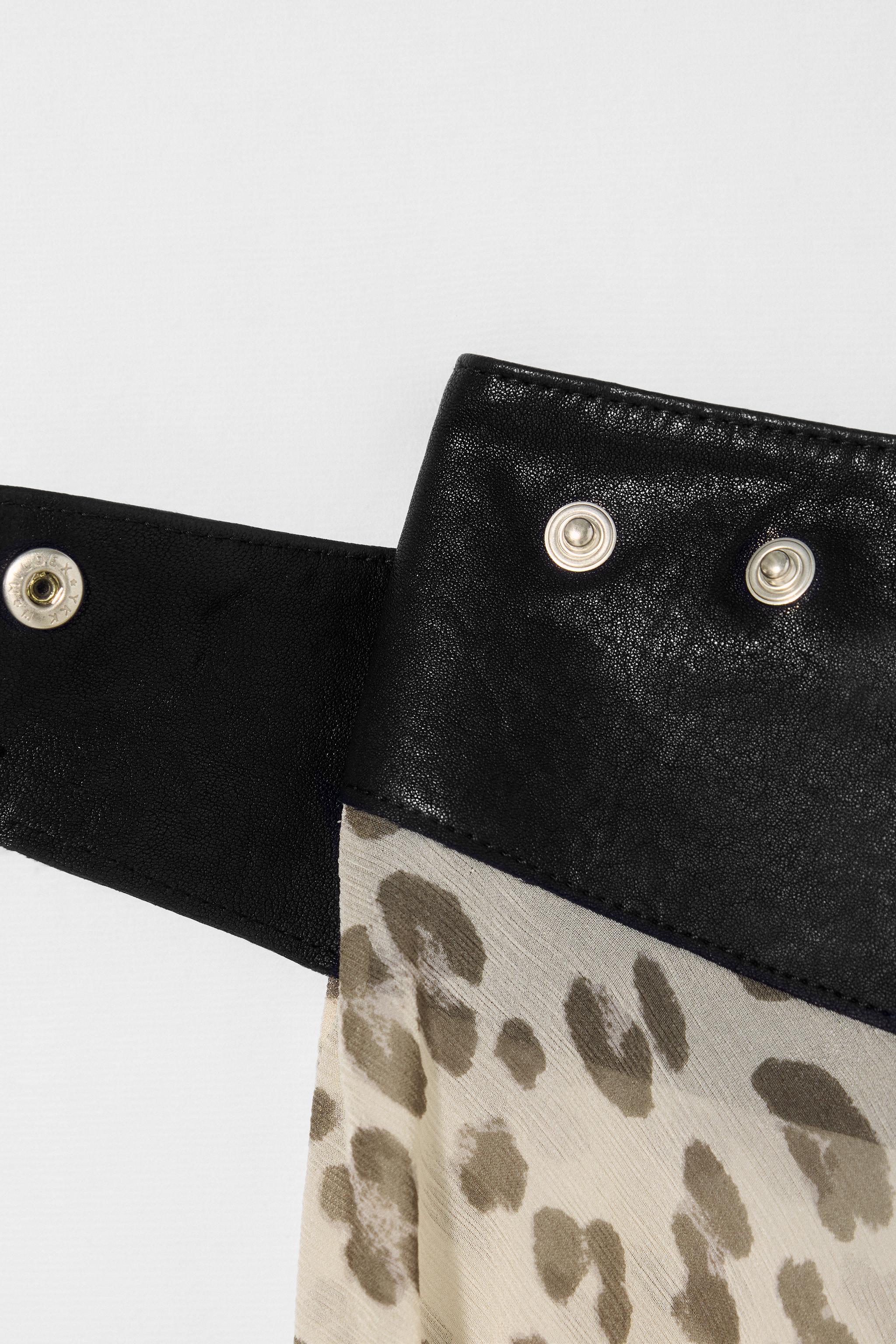 LEATHER BELT SKIRT KATE MOSS X ZARA