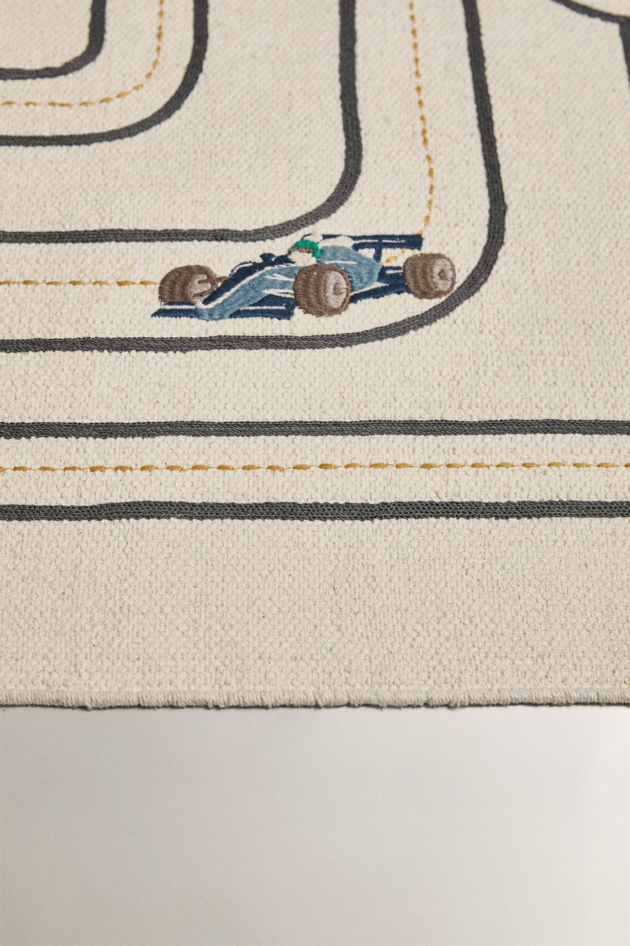 CHILDREN'S RACE TRACK AREA RUG