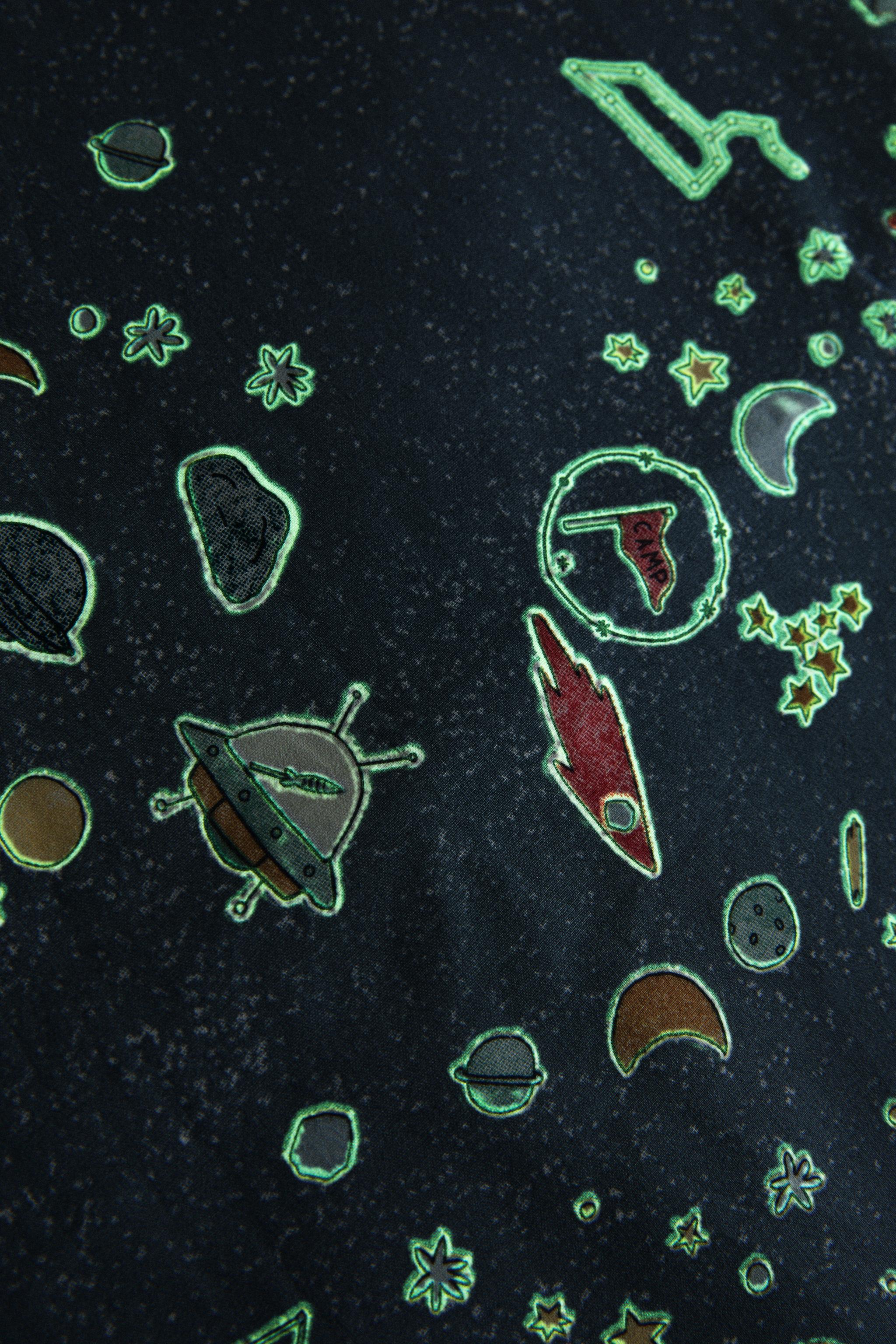 CHILDREN'S REVERSIBLE SPACE PILLOWCASE