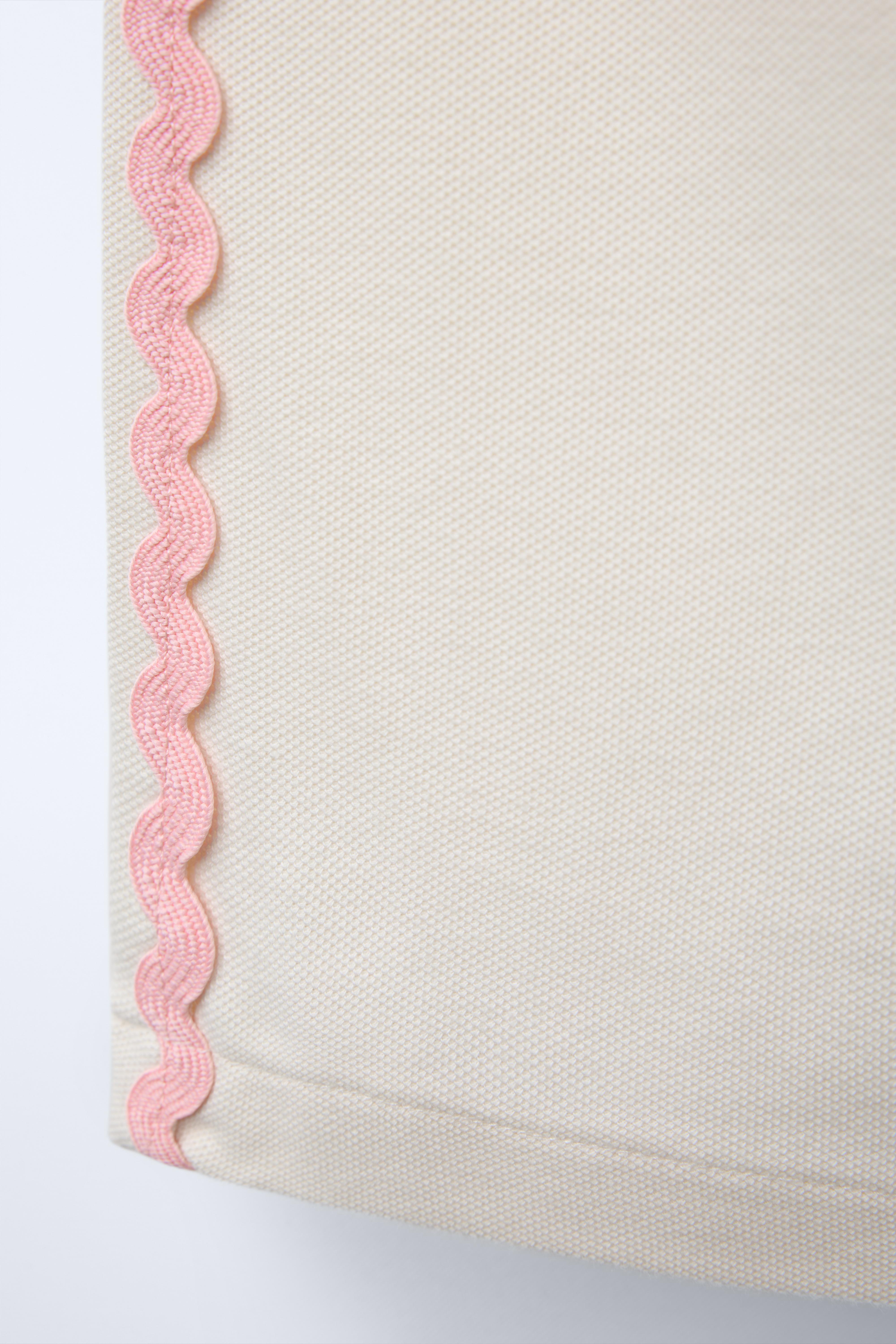 WAVY TRIM STRAIGHT LEG PANTS