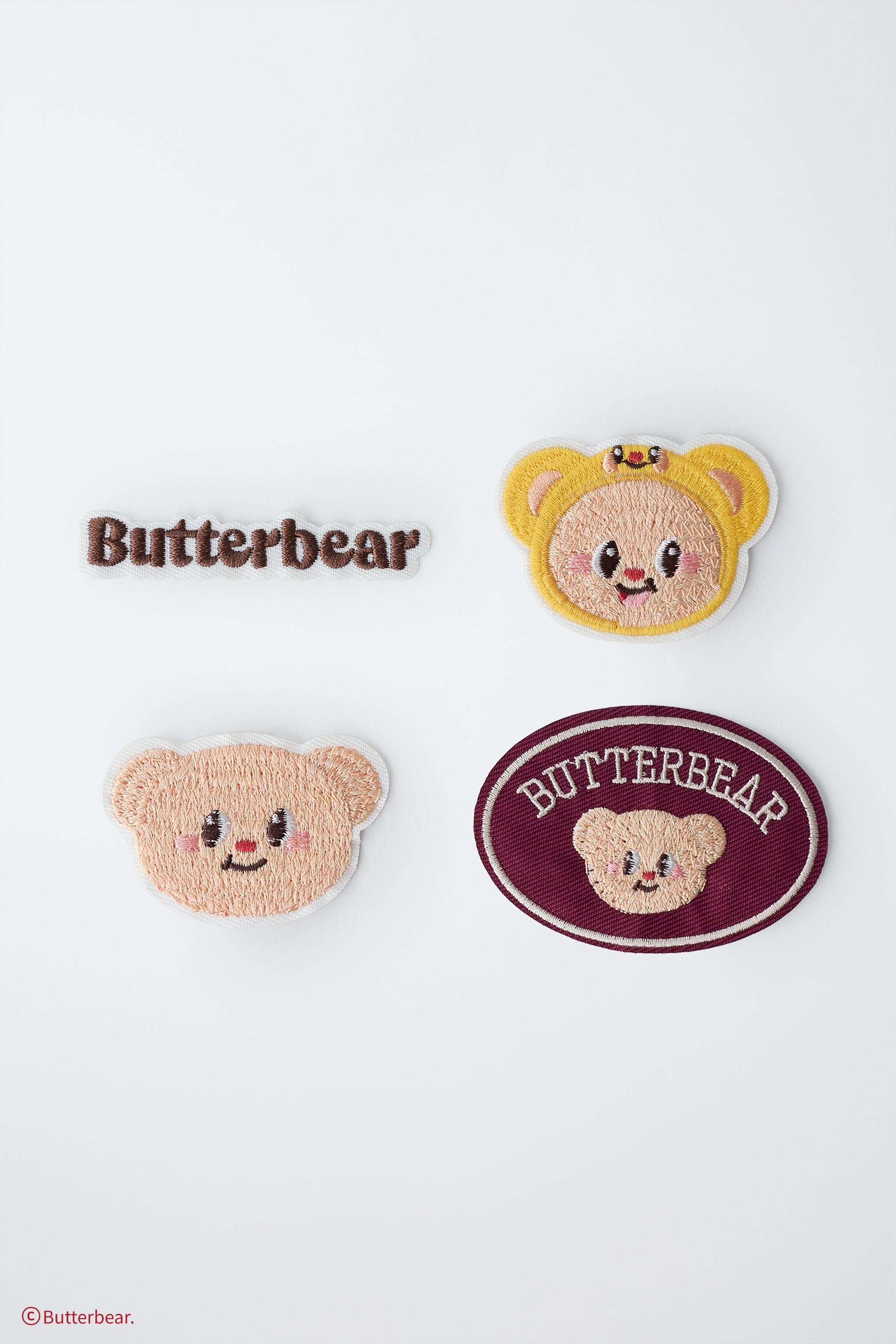 BUTTERBEAR © FOUR-PACK OF PATCHES