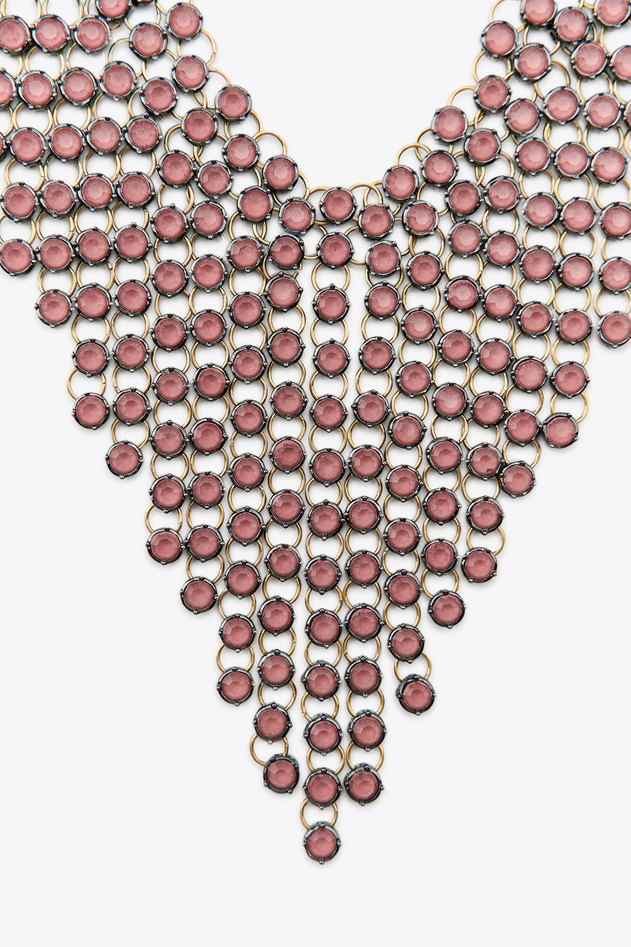 JEWELED WATERFALL NECKLACE