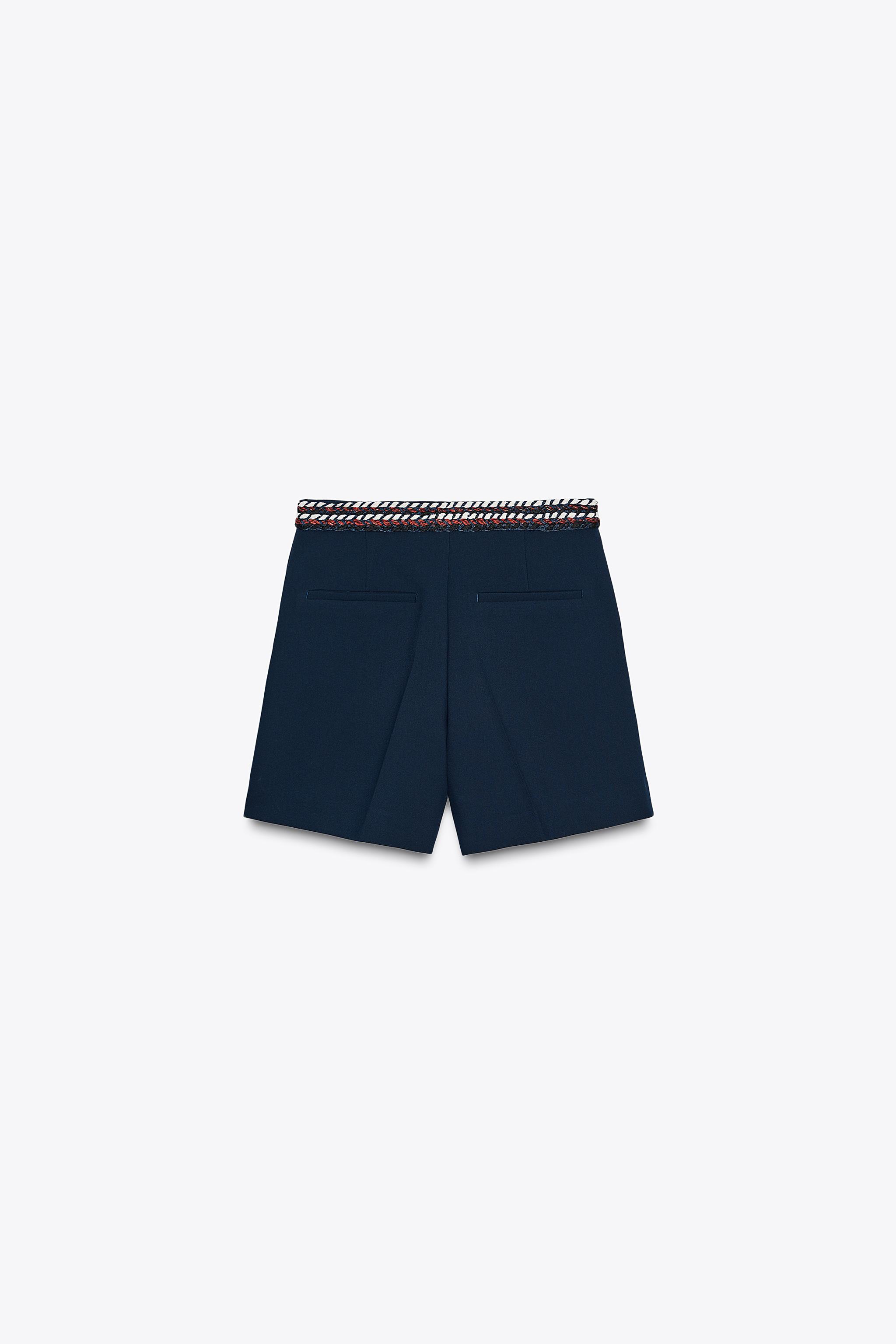 FANCY PIPED TRIM SHORTS