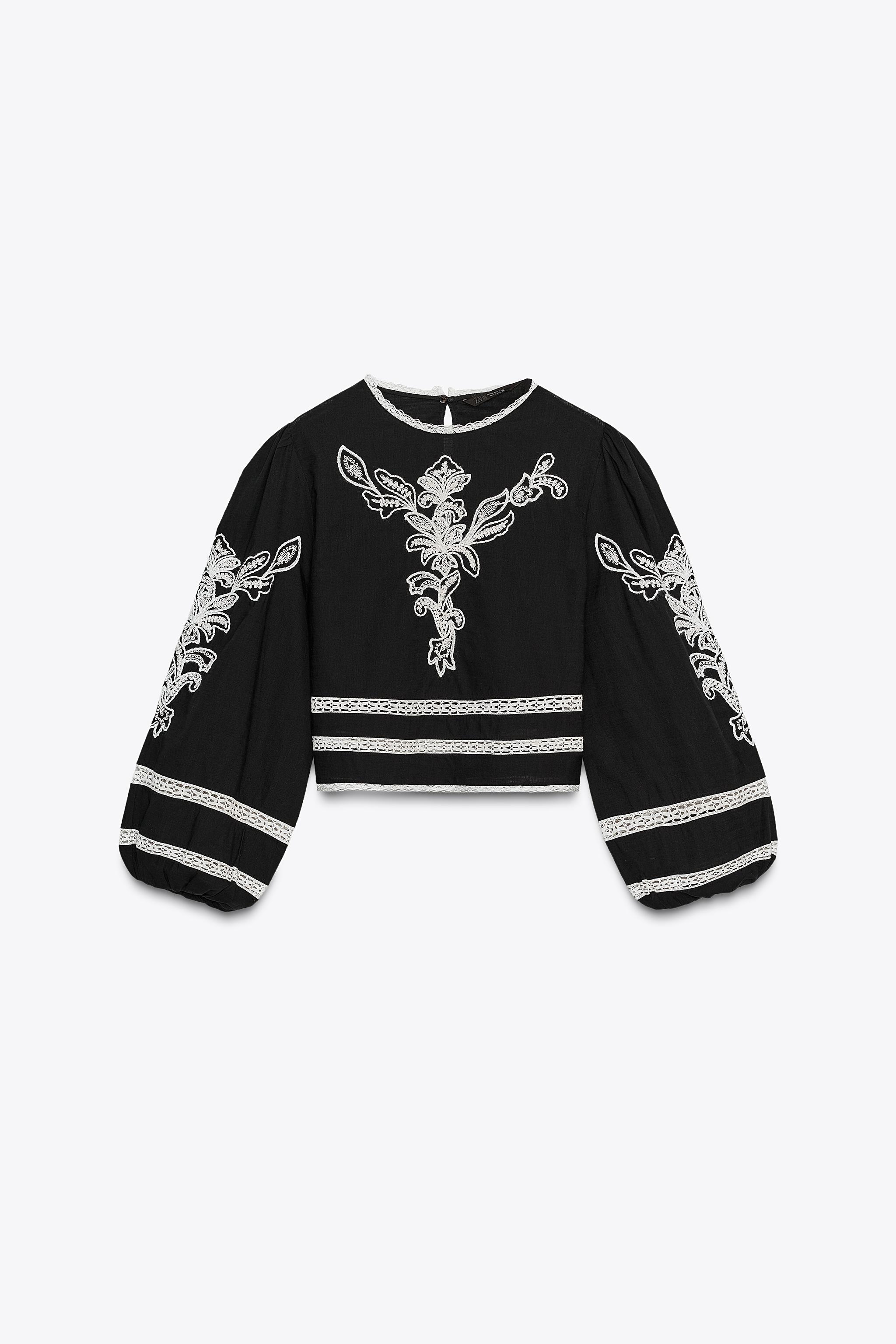 ZW COLLECTION EMBROIDERED BLOUSE