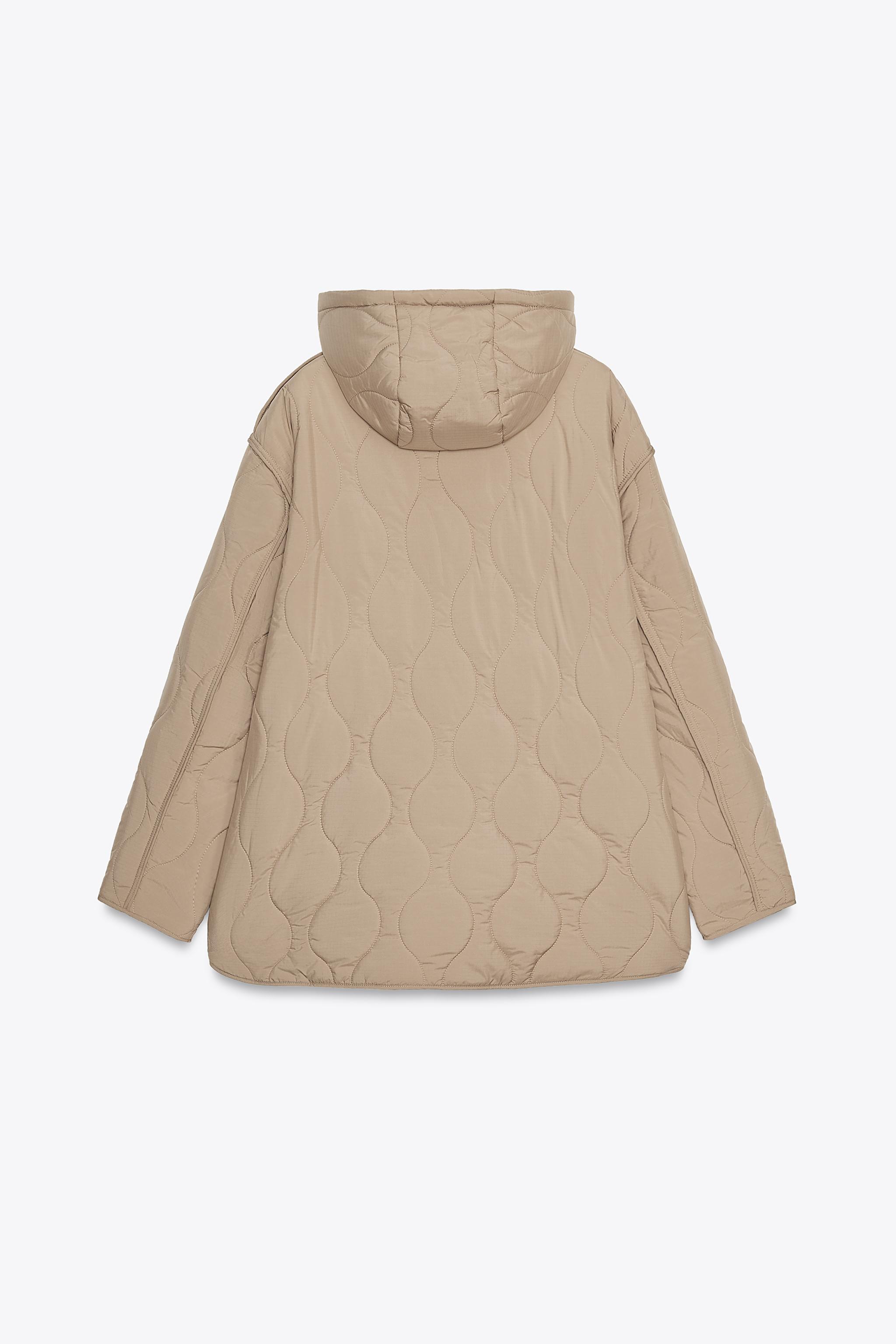 WATER REPELLENT HOODED PUFFER JACKET