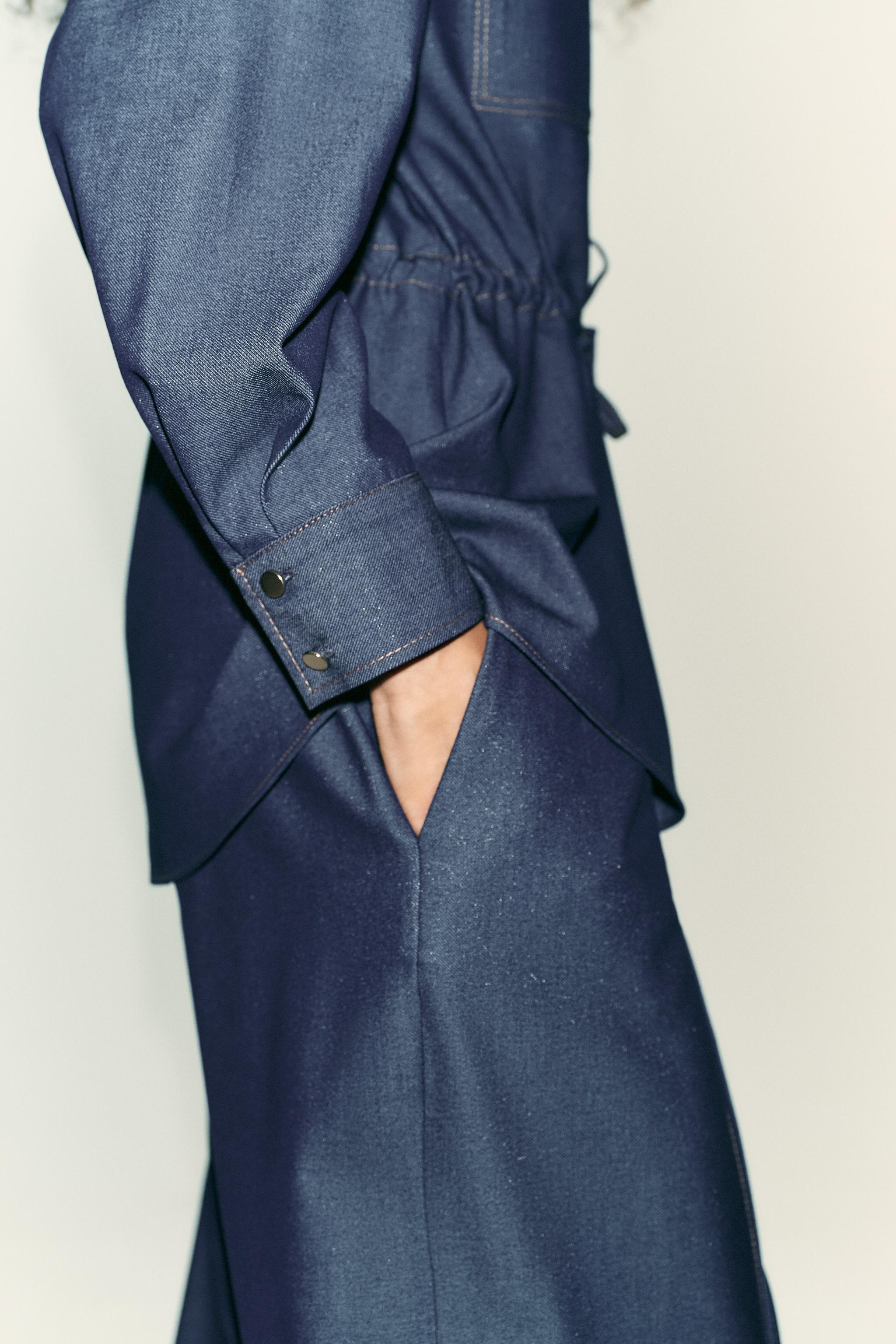 STITCHED WIDE LEG PANTS