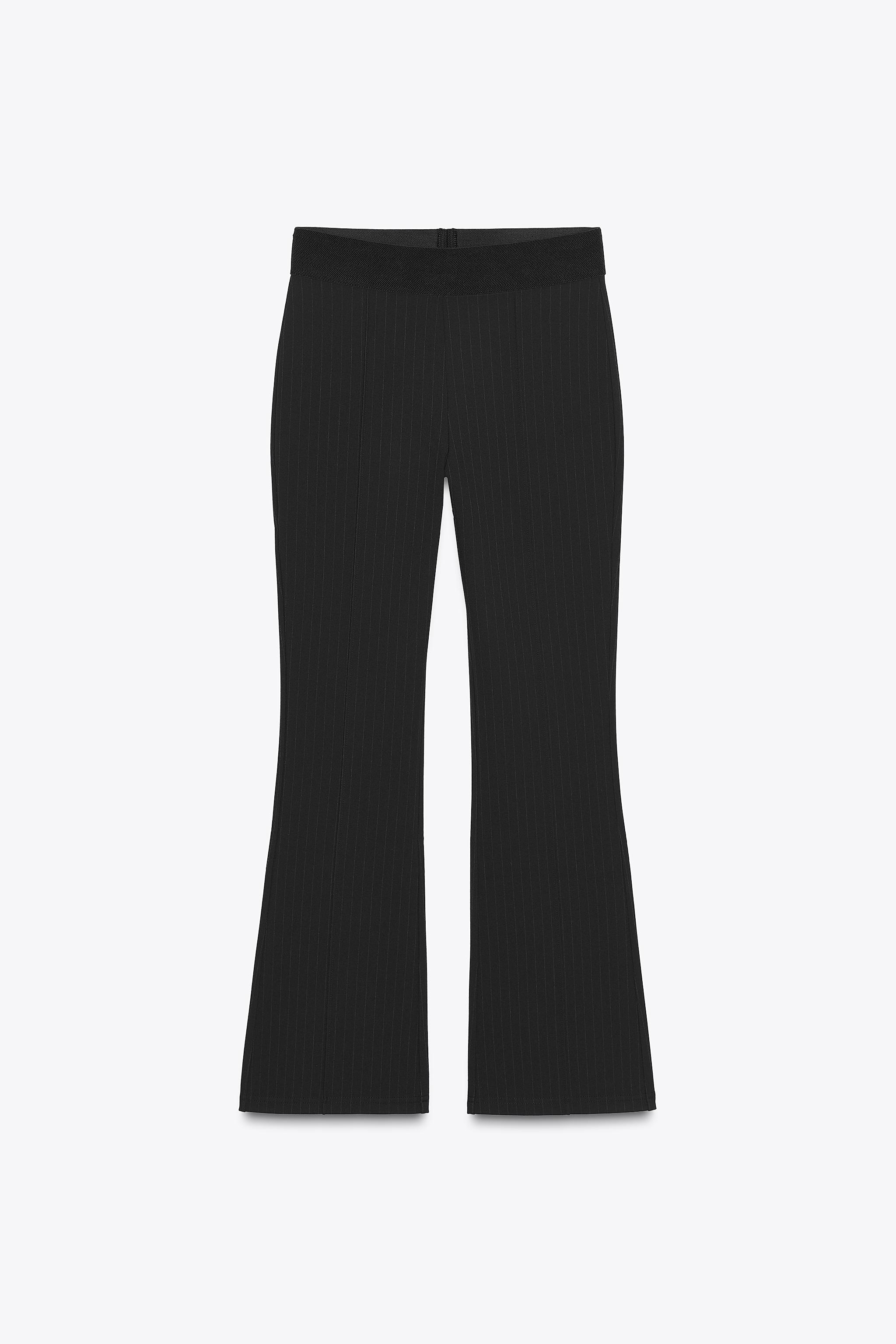 STRIPED MINI FLARE LEGGINGS