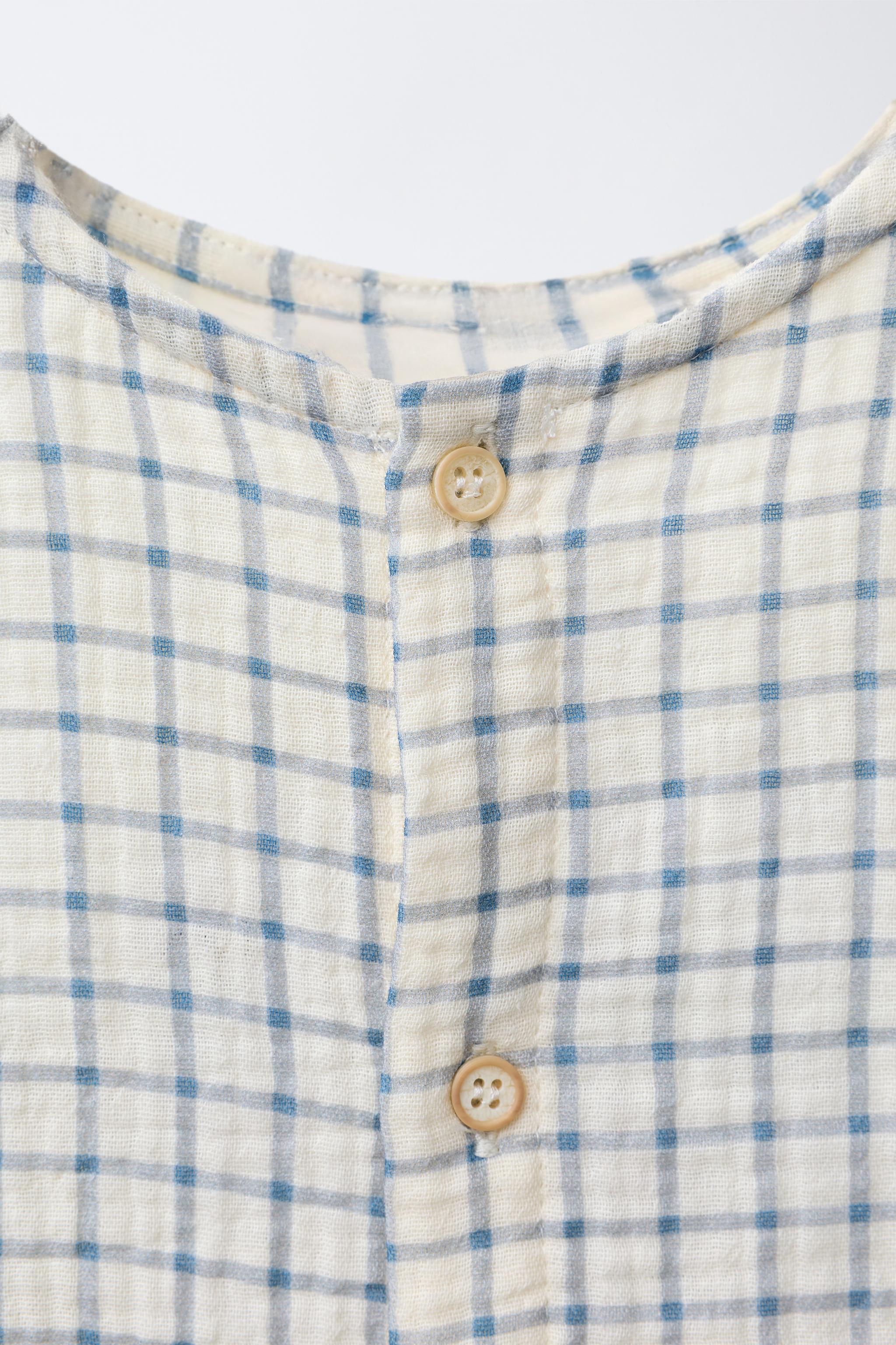 PLAID TEXTURED SHIRT